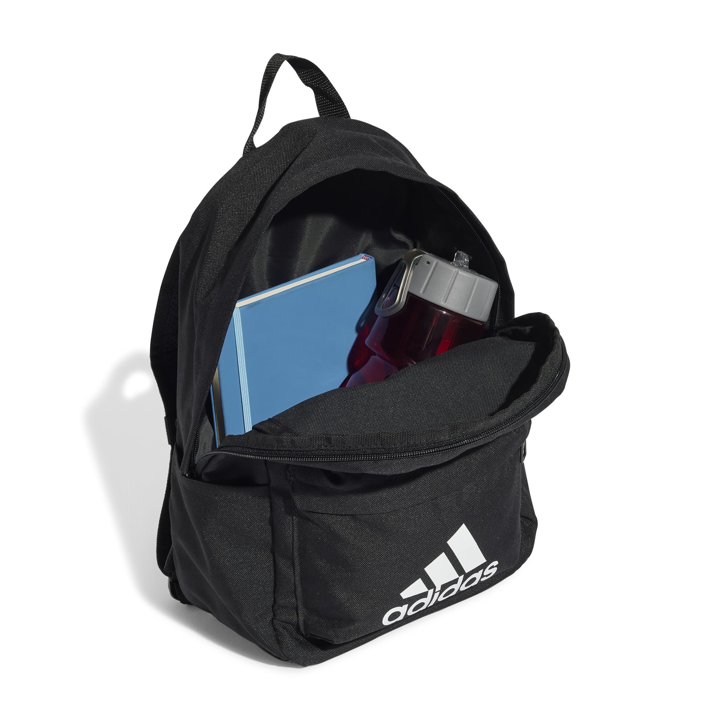 Unisex Kids Logo Backpack, Black, A901_ONE, large image number 2