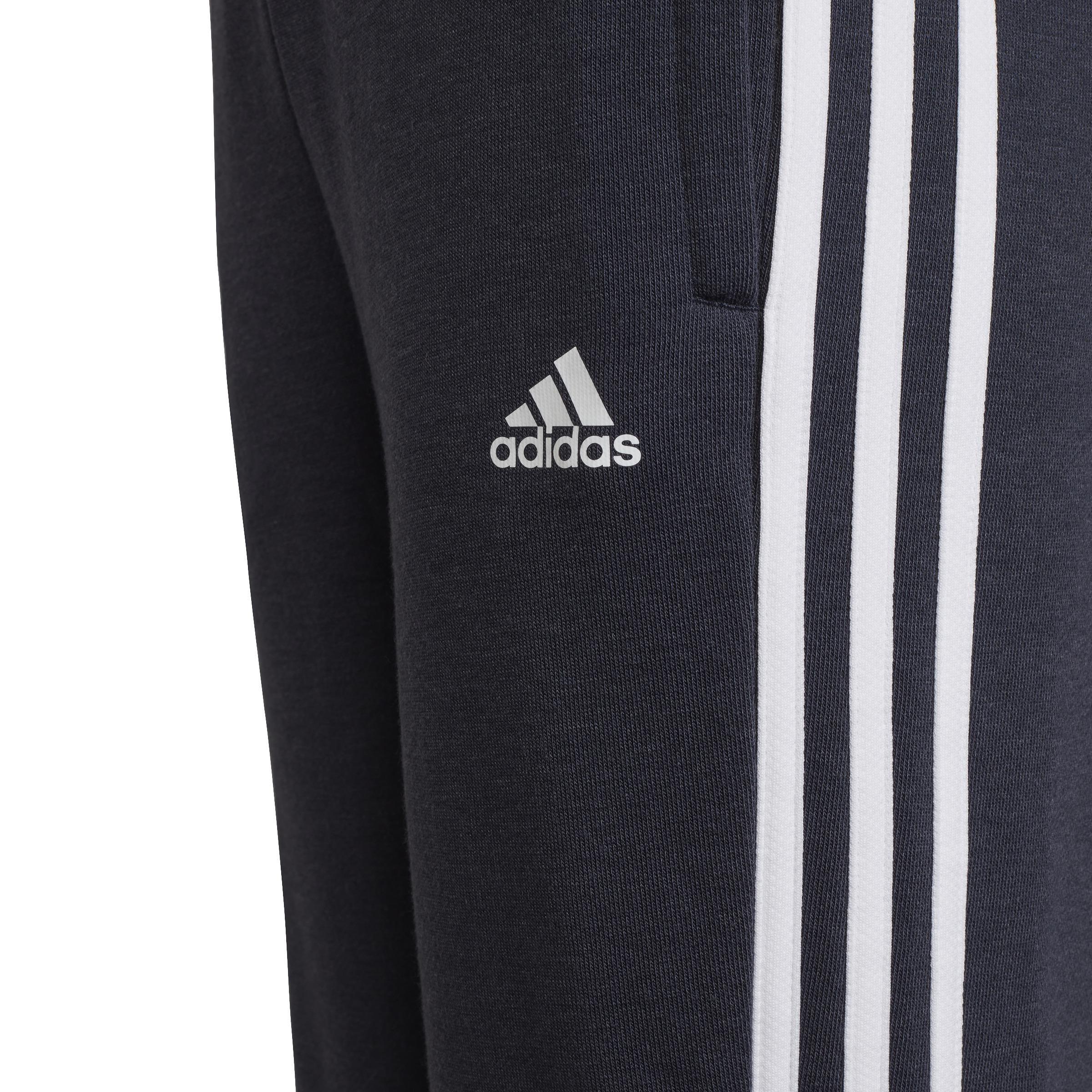 Kids adidas Essentials 3-Stripes French Terry Joggers, Blue, A901_ONE, large image number 4
