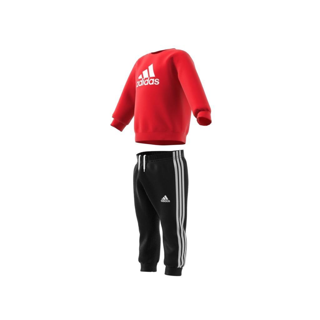 Unisex Kids Badge Of Sport Jogger Set, Red, A901_ONE, large image number 8