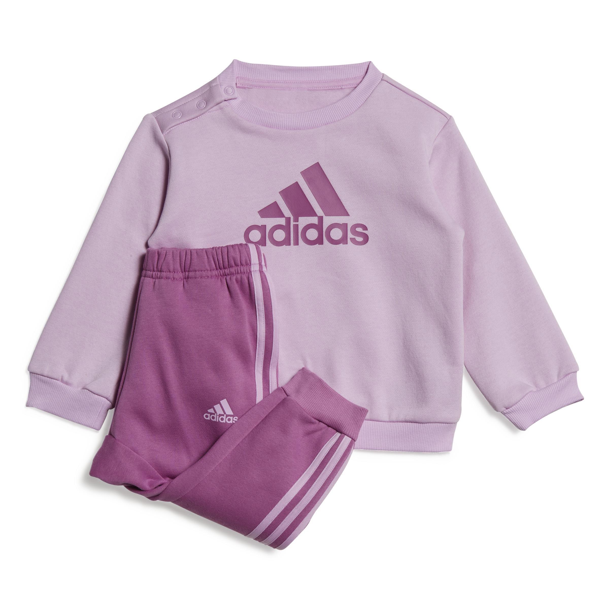 adidas Outlet Unisex Kids Badge Of Sport Jogger Set, Purple