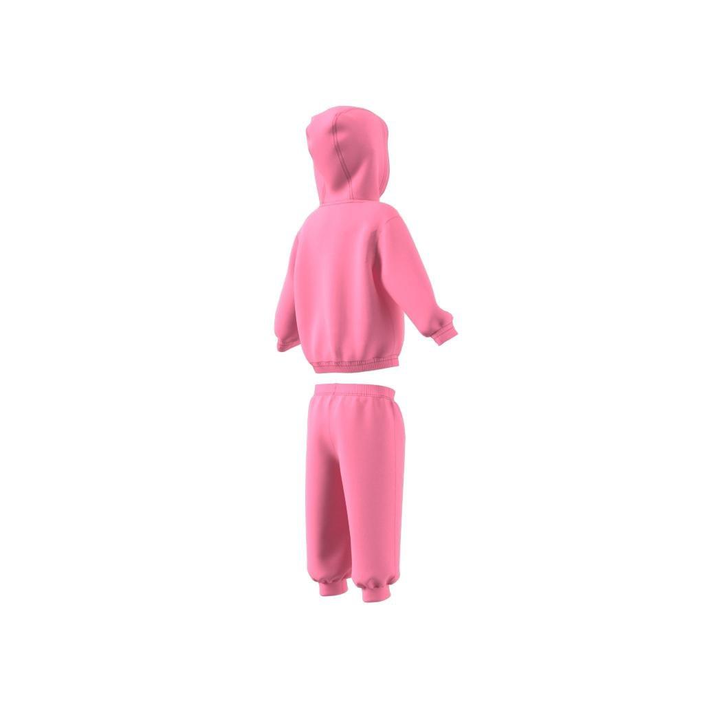 Unisex Kids Team adidas Oversized Fleece Jogger Set (Gender Neutral), Pink, A901_ONE, large image number 7