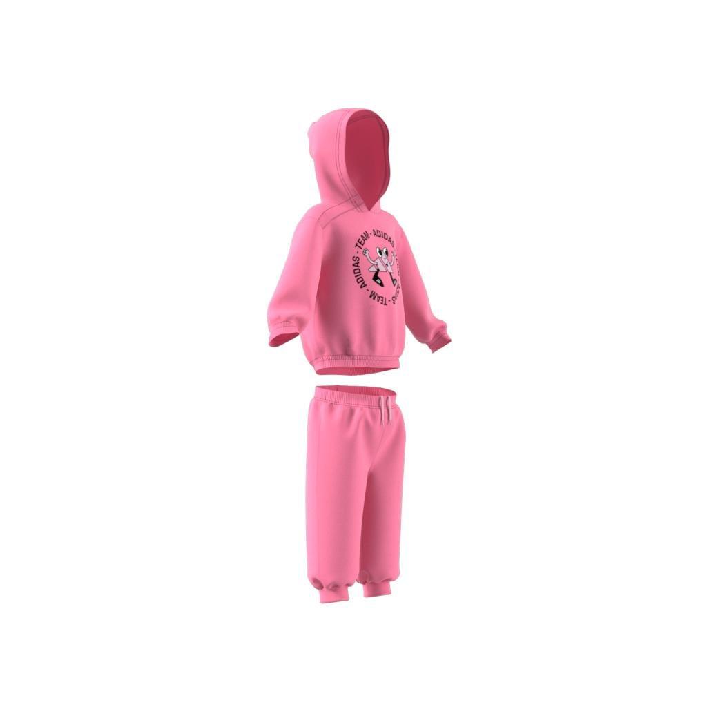 Unisex Kids Team adidas Oversized Fleece Jogger Set (Gender Neutral), Pink, A901_ONE, large image number 14