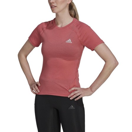 Women X-City Running T-Shirt, Pink, A901_ONE, large image number 4