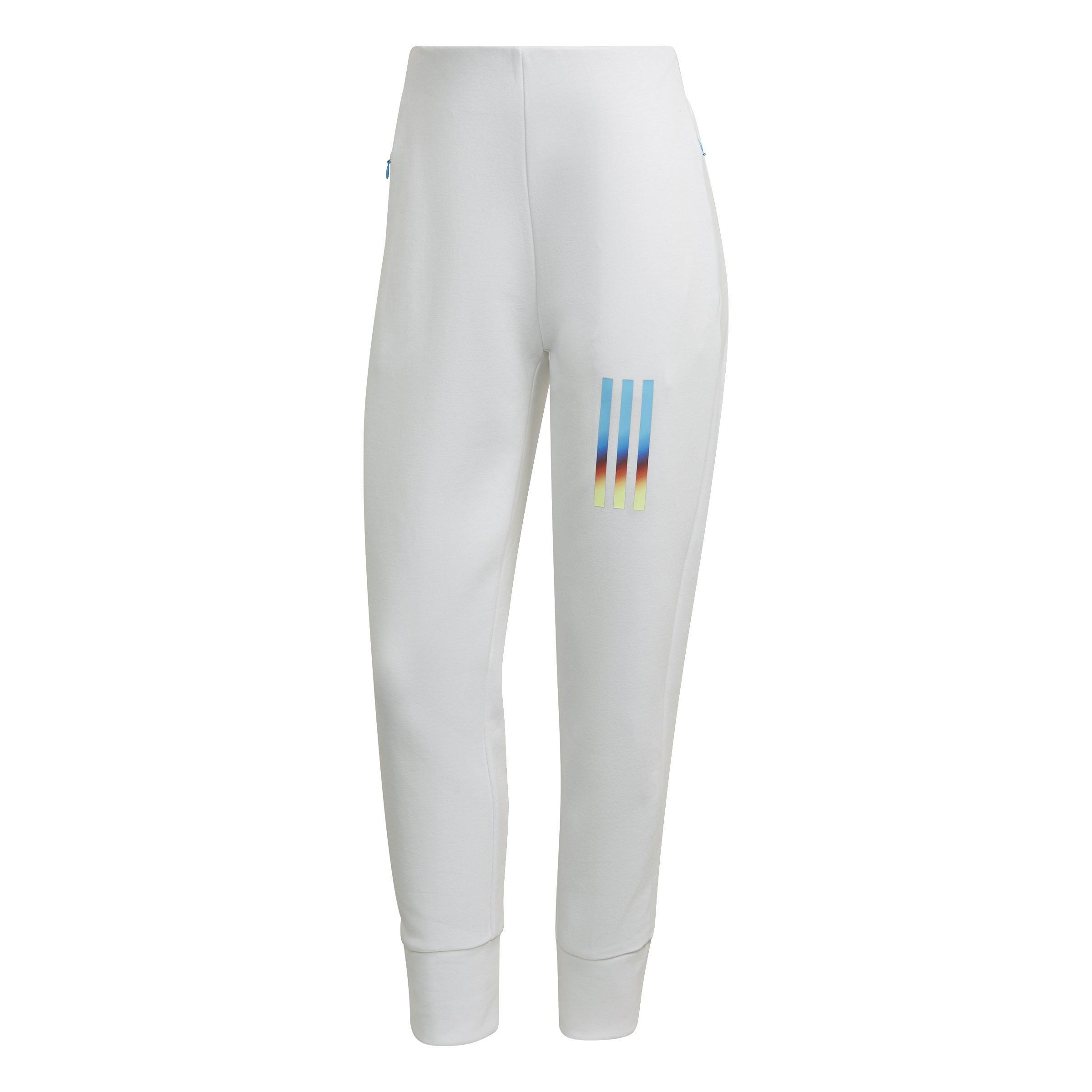 Mission Victory Slim-Fit High-Waist Tracksuit Bottoms, White, A901_ONE, large image number 0