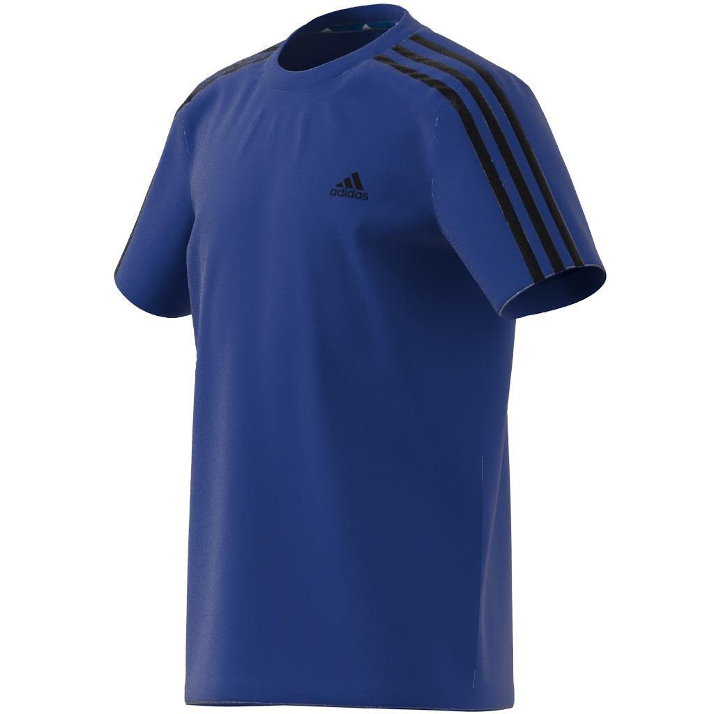 Kids Essentials 3-Stripes T-Shirt, Blue, A901_ONE, large image number 1