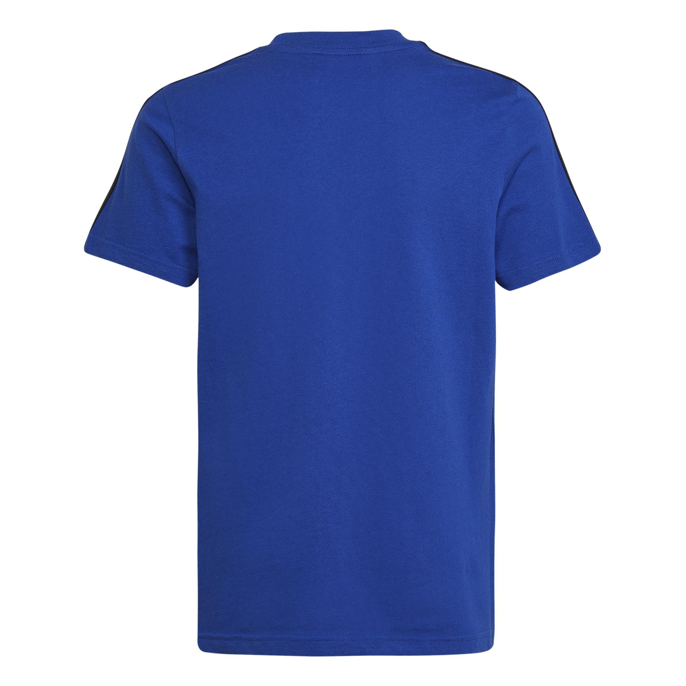 Kids Essentials 3-Stripes T-Shirt, Blue, A901_ONE, large image number 3