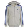 Kids Boys Essentials 3-Stripes Hoodie, Grey, A901_ONE, thumbnail image number 1
