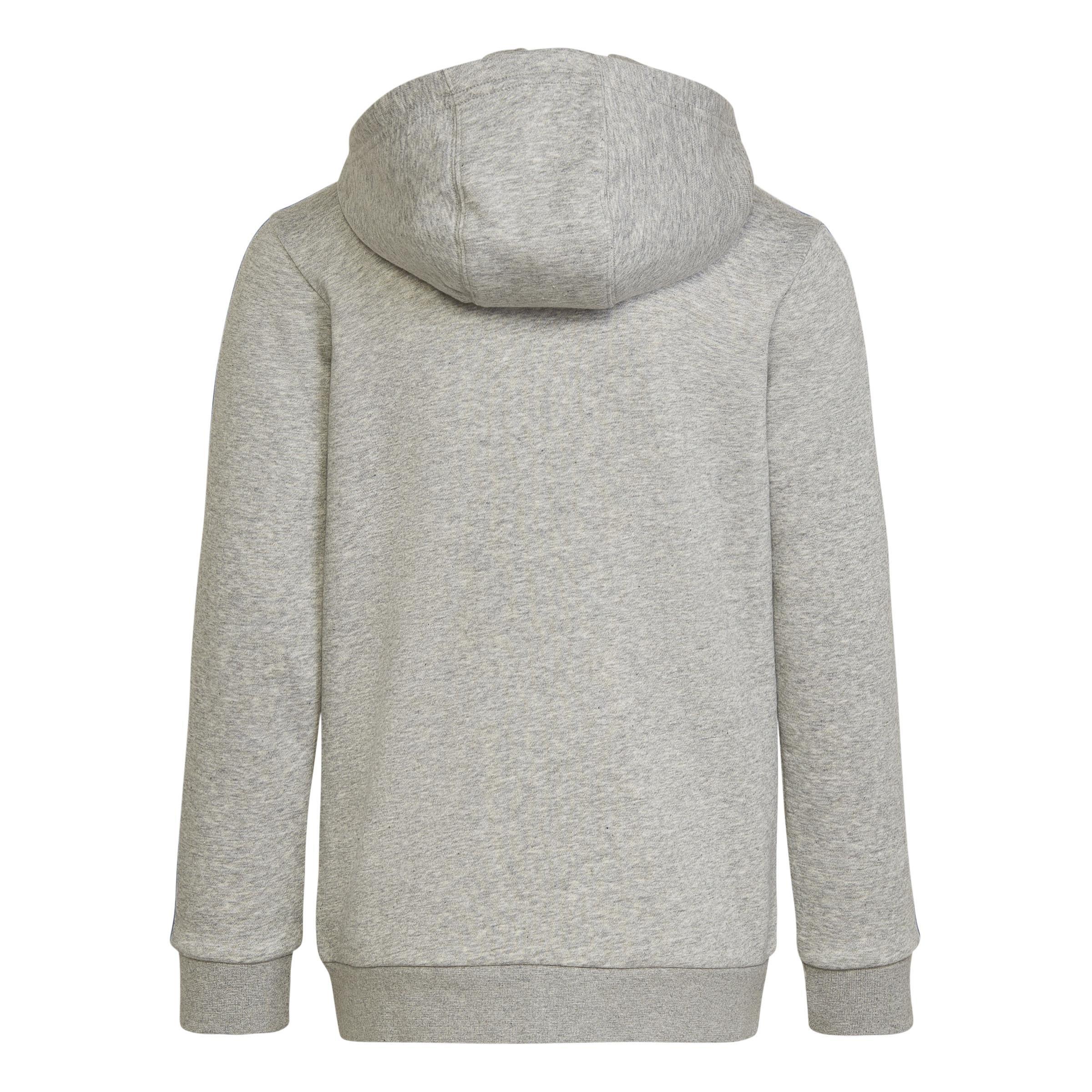 Kids Essentials 3-Stripes Hoodie, Grey, , large image number 2
