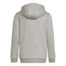 Kids Boys Essentials 3-Stripes Hoodie, Grey, A901_ONE, thumbnail image number 2