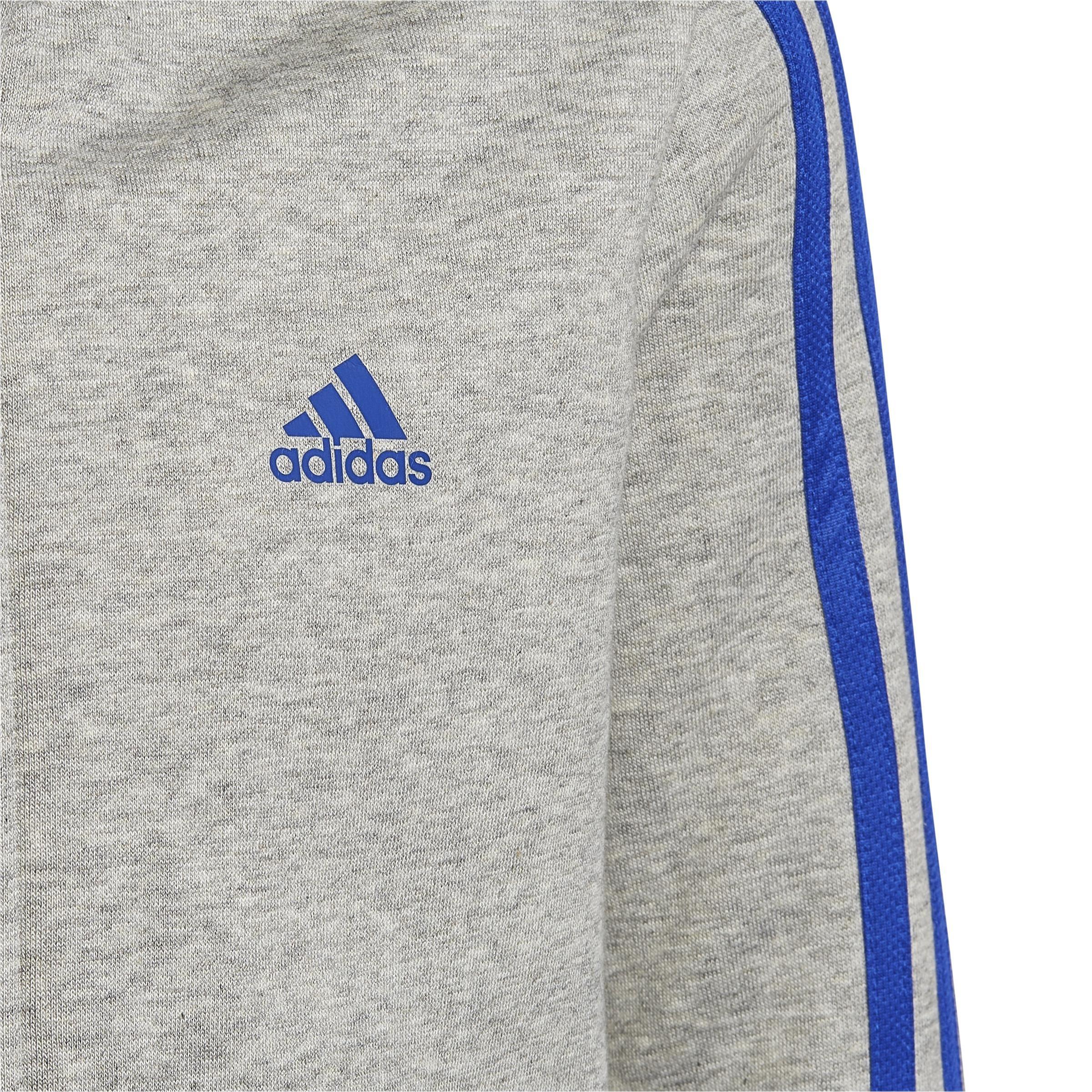 Kids Essentials 3-Stripes Hoodie, Grey, , large image number 3