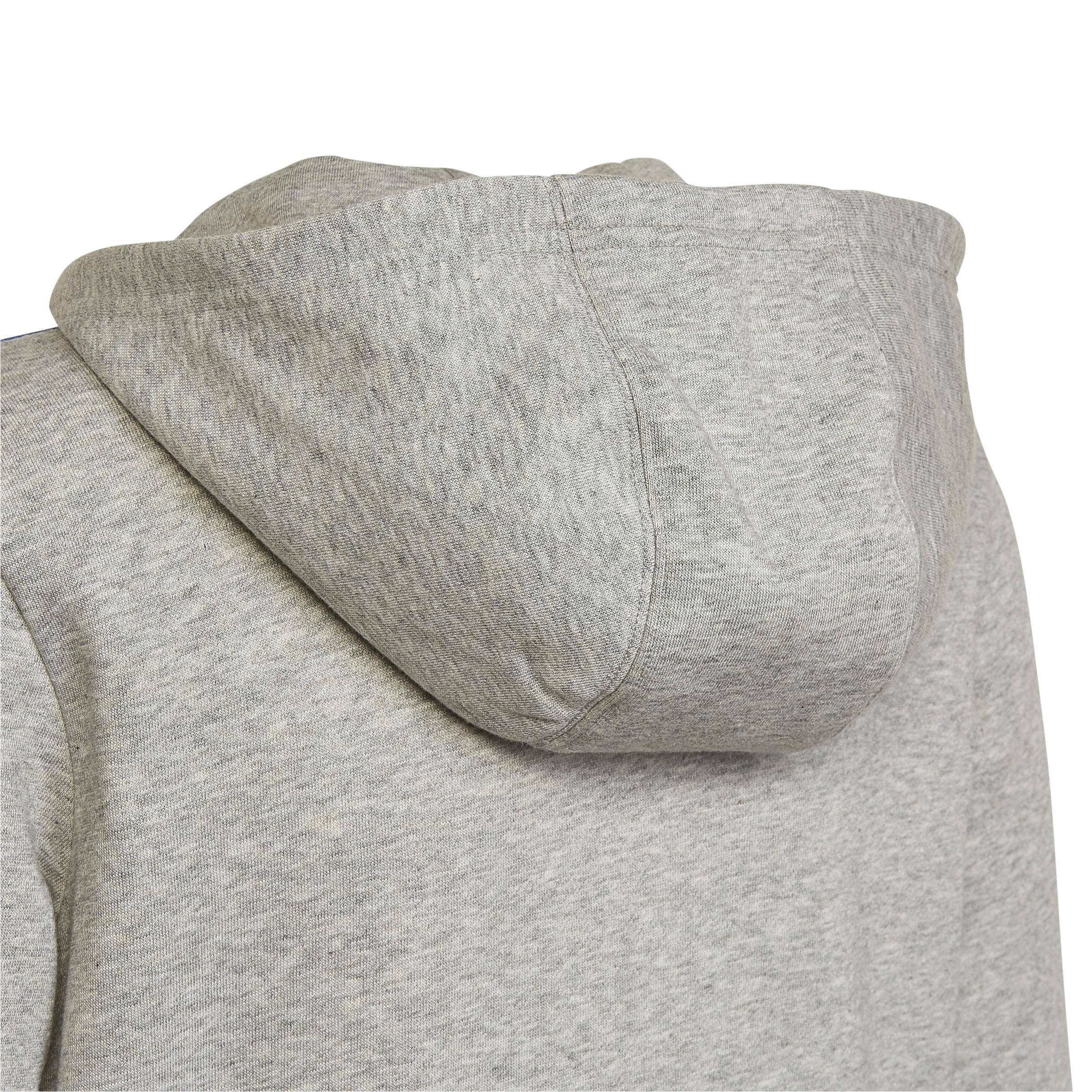 Kids Essentials 3-Stripes Hoodie, Grey, , large image number 4