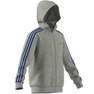 Kids Boys Essentials 3-Stripes Hoodie, Grey, A901_ONE, thumbnail image number 6