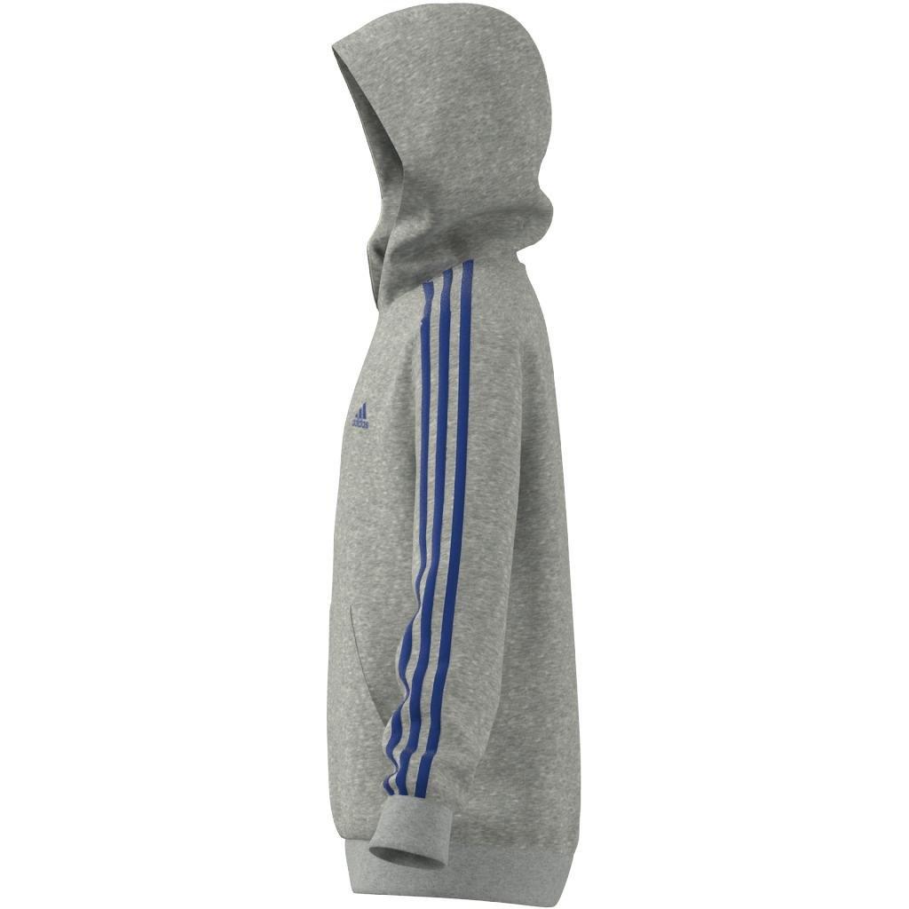 Kids Essentials 3-Stripes Hoodie, Grey, , large image number 7