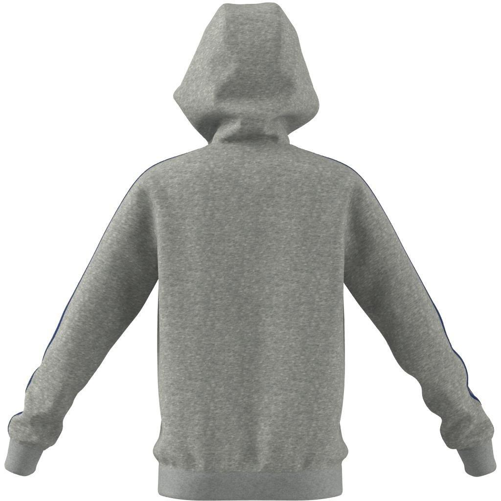 Kids Essentials 3-Stripes Hoodie, Grey, , large image number 8
