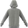 Kids Boys Essentials 3-Stripes Hoodie, Grey, A901_ONE, thumbnail image number 8