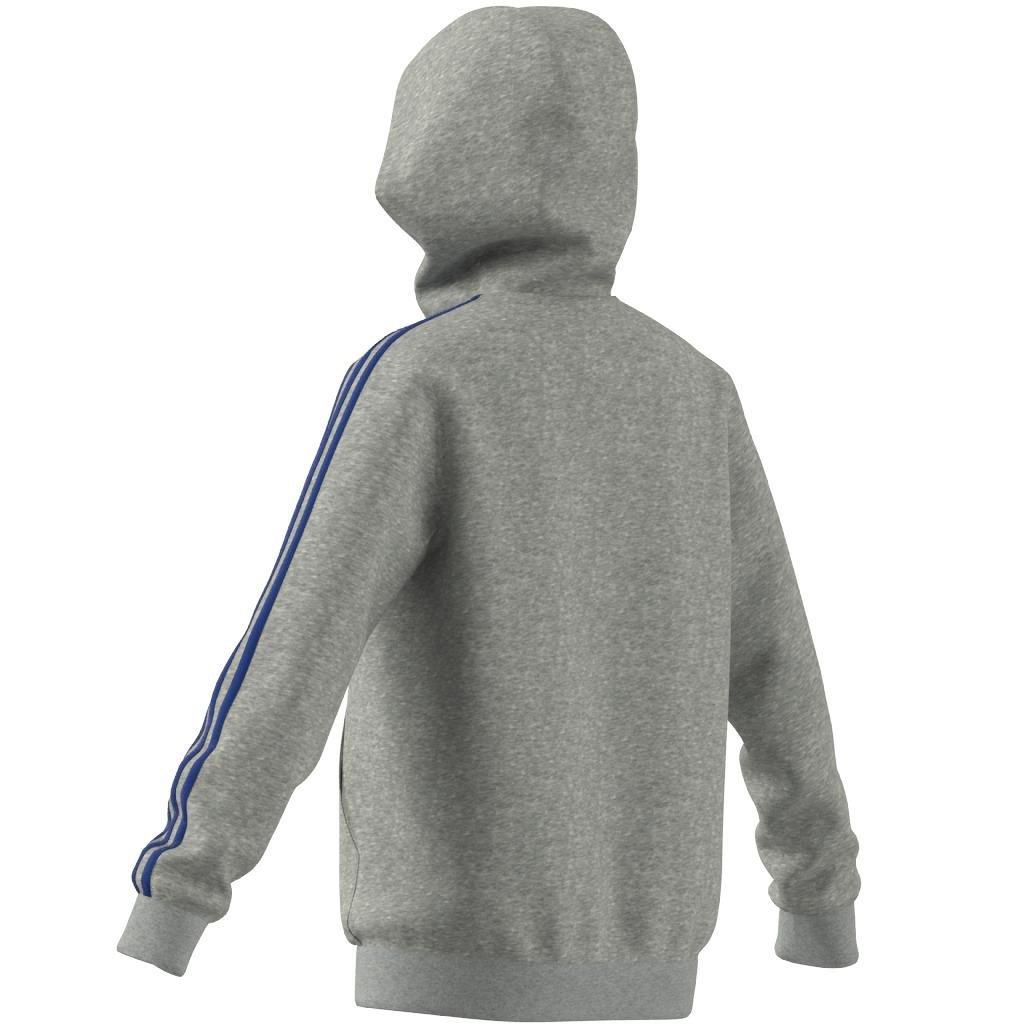 Kids Essentials 3-Stripes Hoodie, Grey, , large image number 9