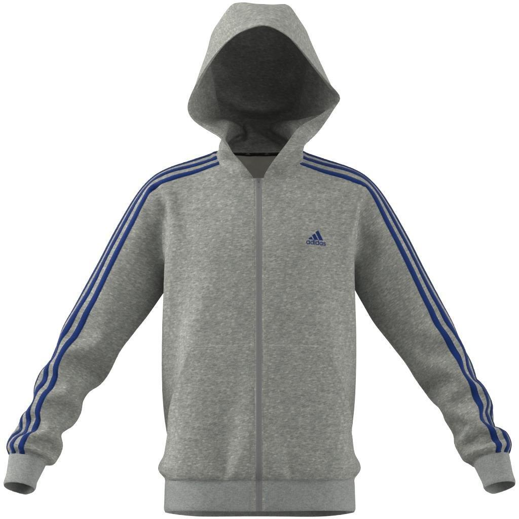 Kids Essentials 3-Stripes Hoodie, Grey, , large image number 10