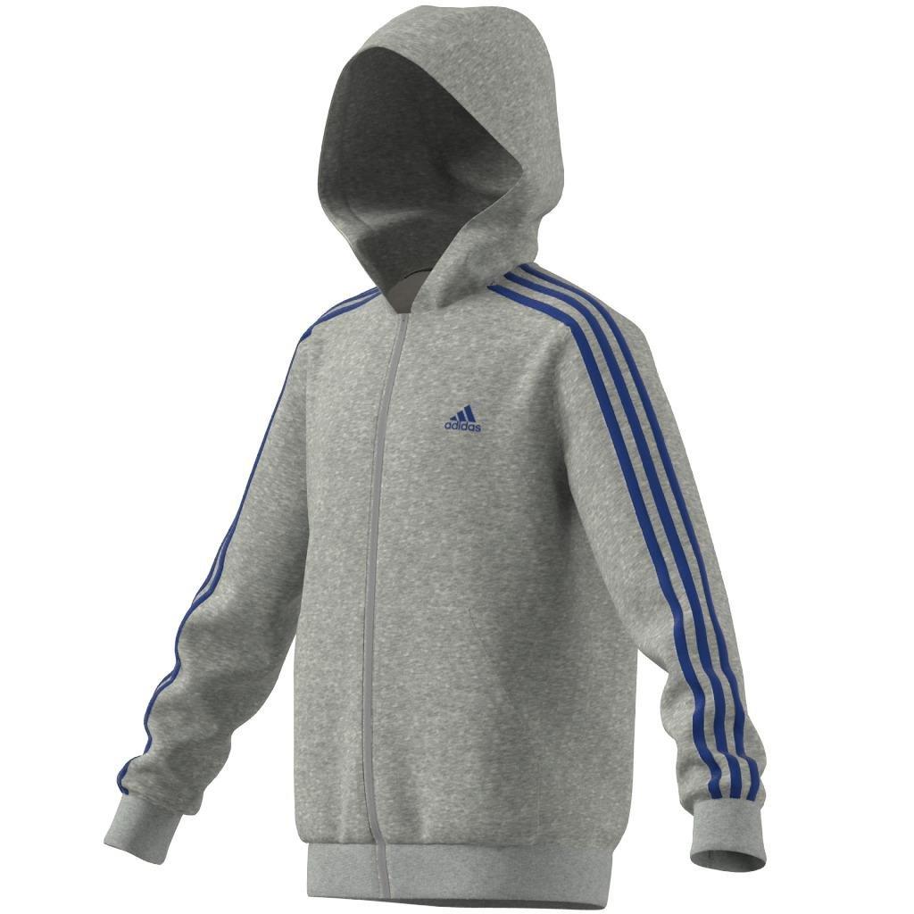 Kids Essentials 3-Stripes Hoodie, Grey, , large image number 11