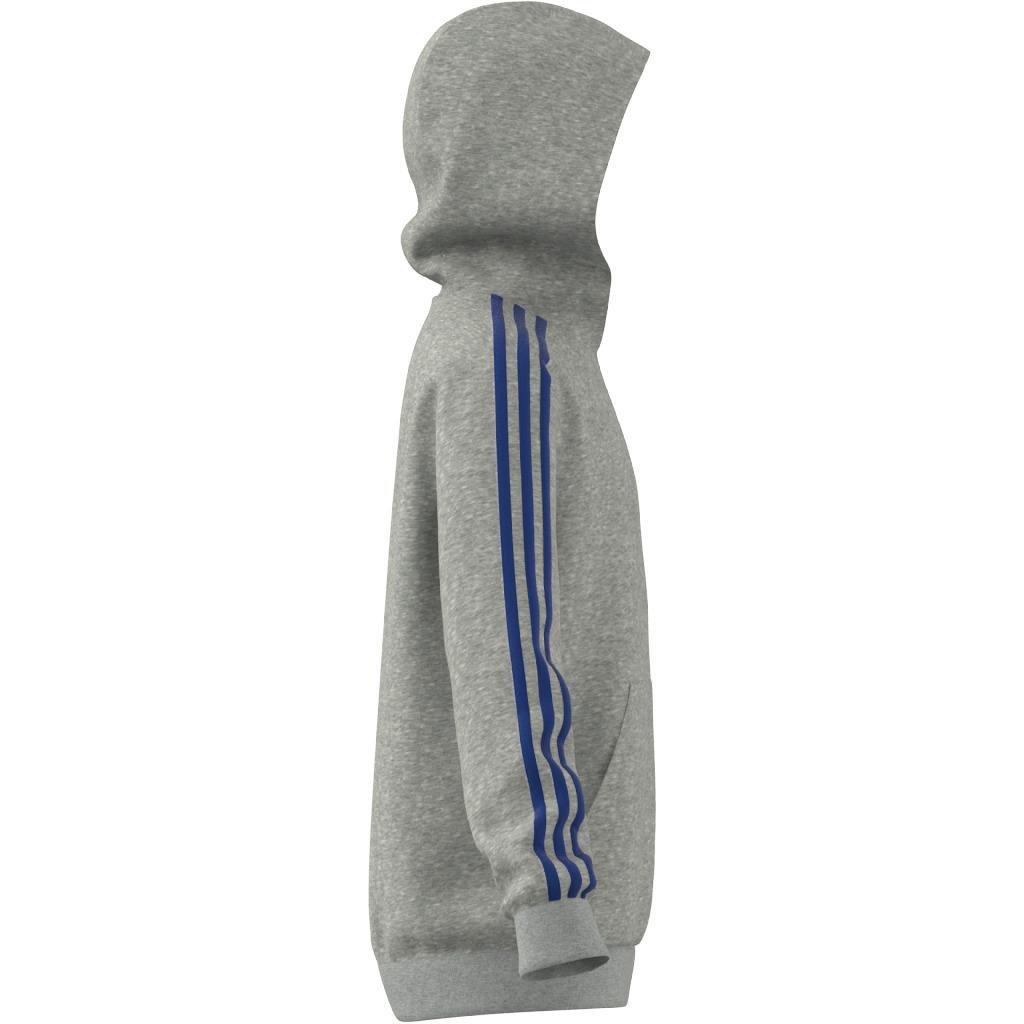 Kids Essentials 3-Stripes Hoodie, Grey, , large image number 12