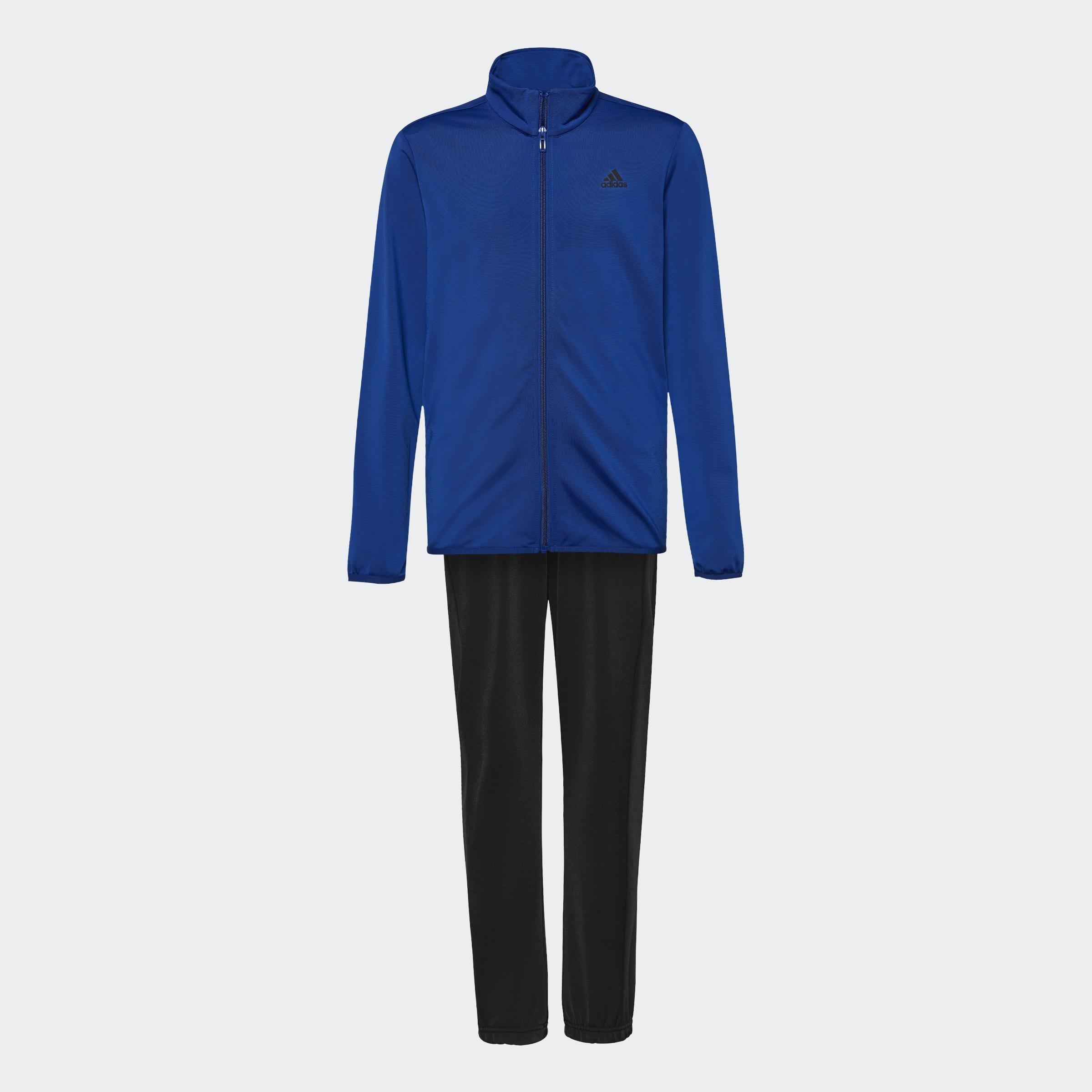 Kids adidas Essentials Track Suit, Blue, A901_ONE, large image number 0