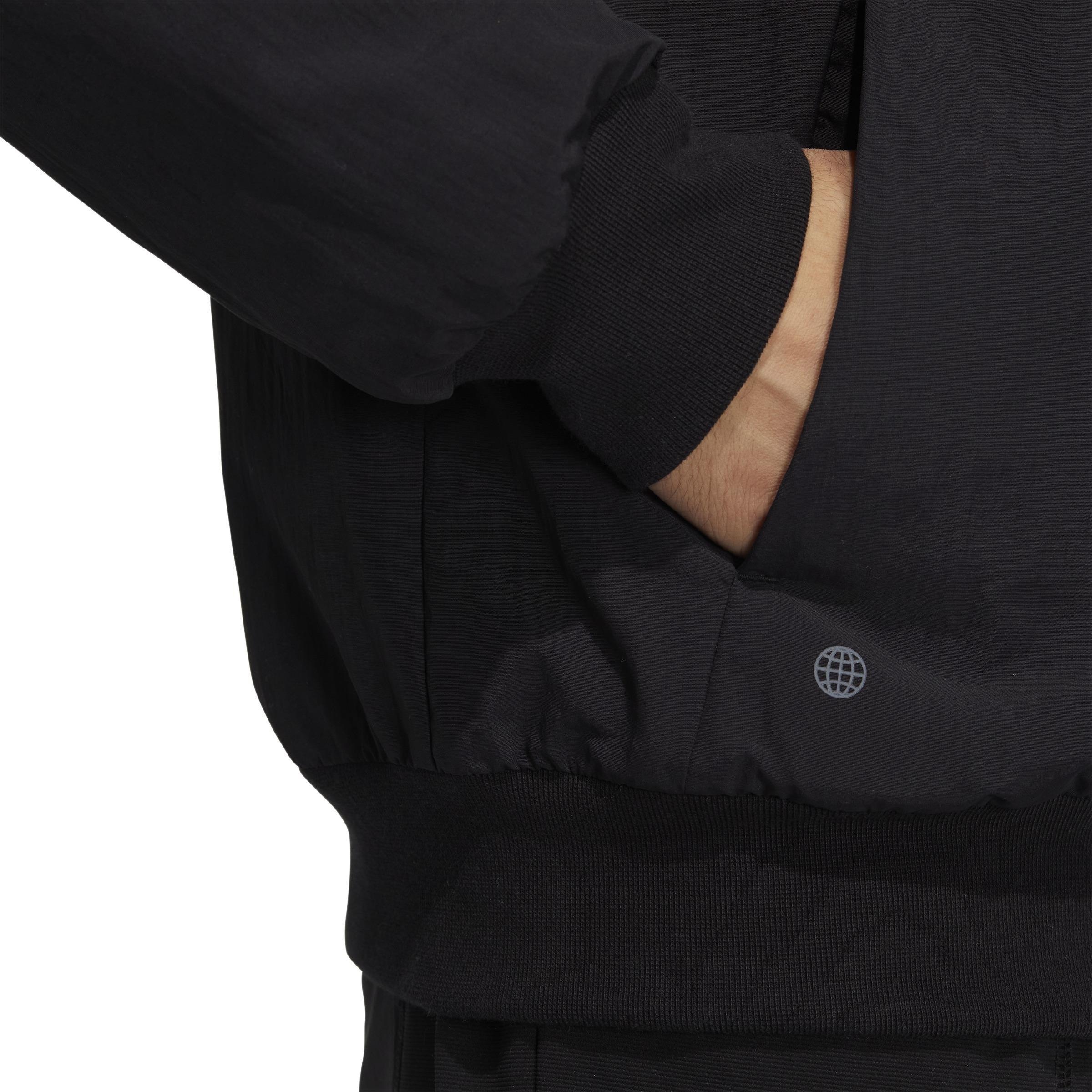 Down Bomber Jacket, Black, , large image number 4