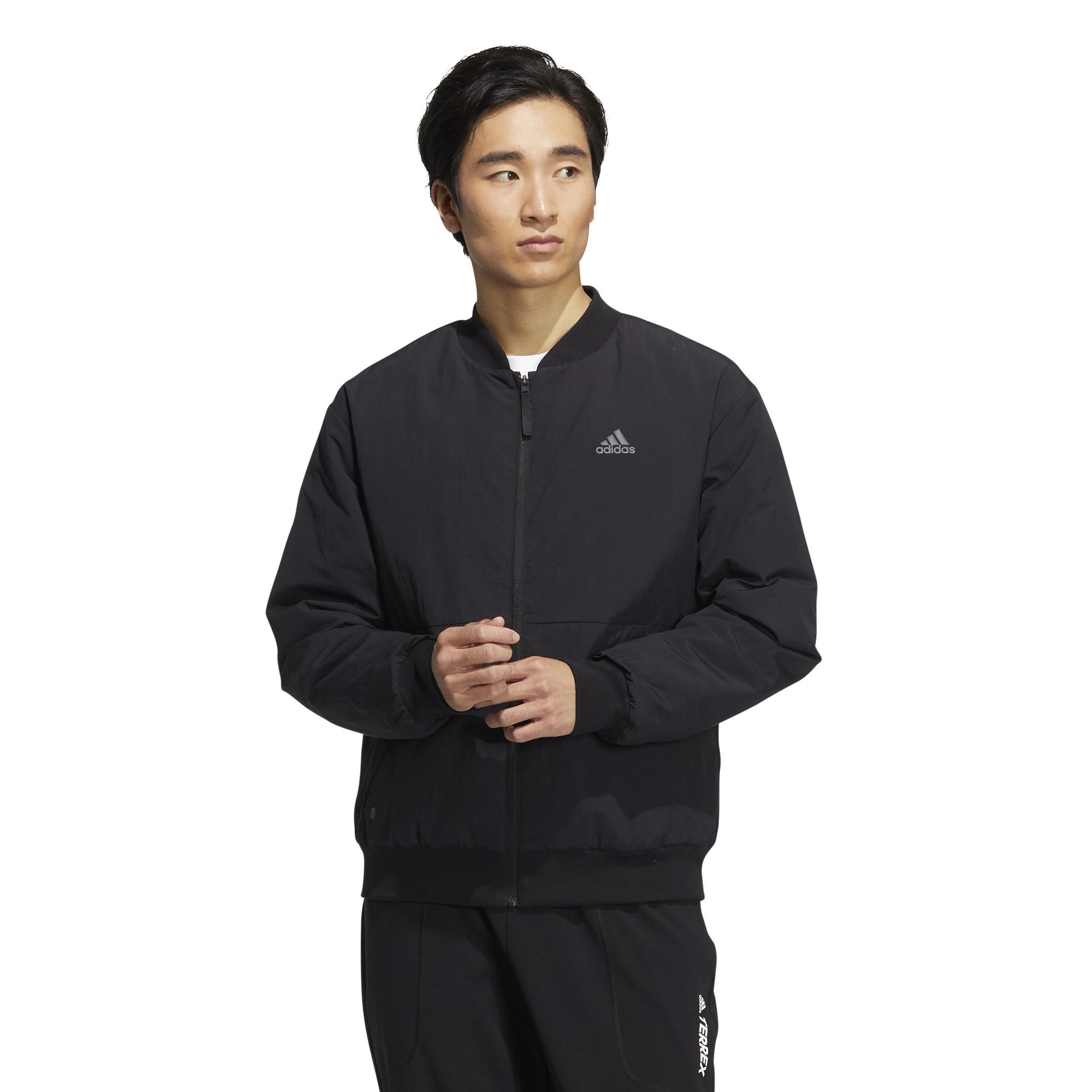 Down Bomber Jacket, Black, A901_ONE, large image number 6