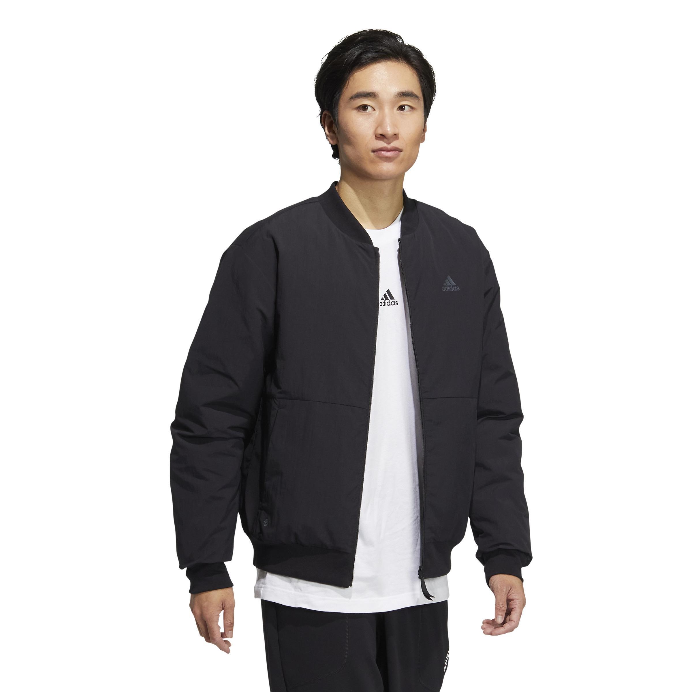 Down Bomber Jacket, Black, A901_ONE, large image number 7