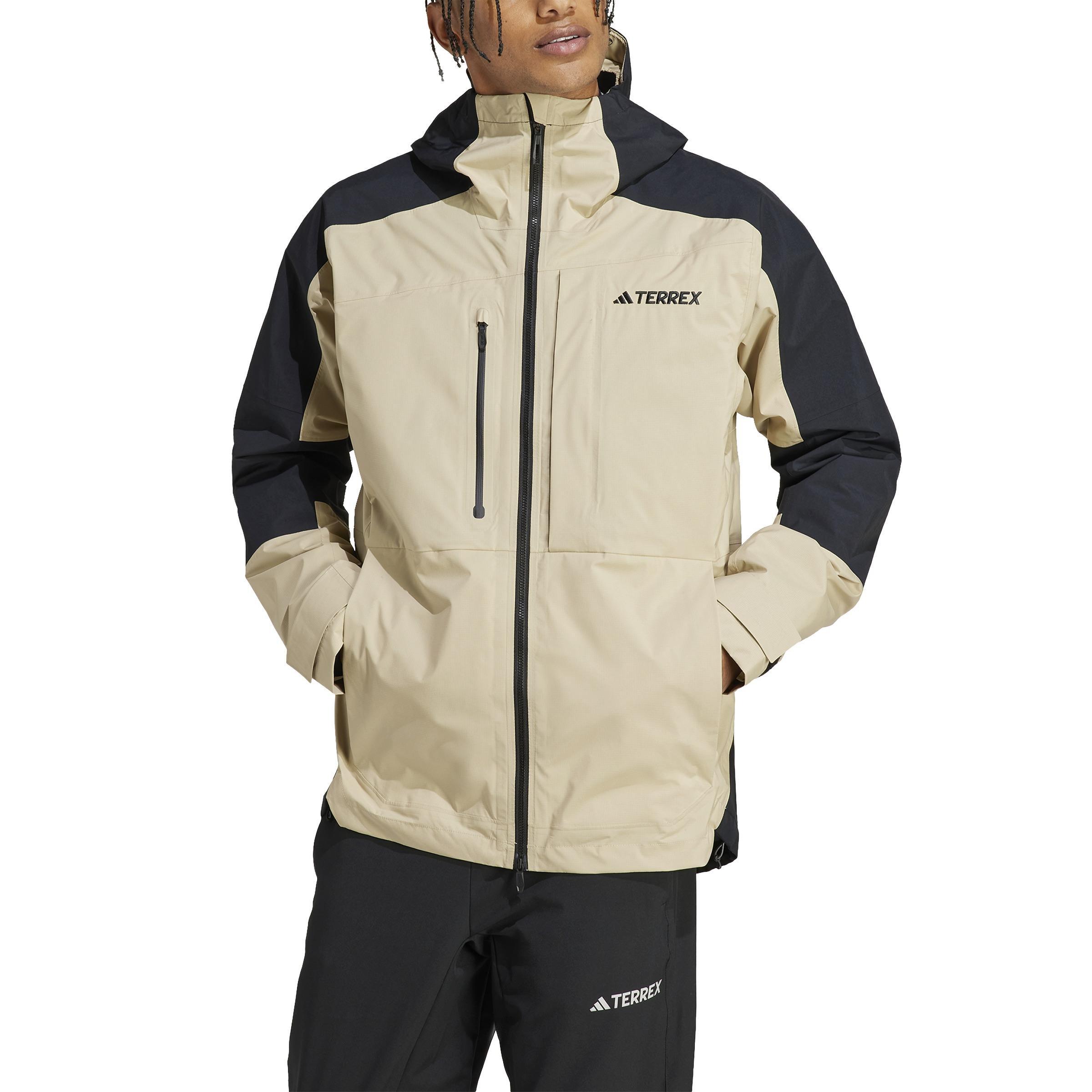 Terrex Xploric Rain.Rdy Hiking Jacket, Beige, , large image number 0