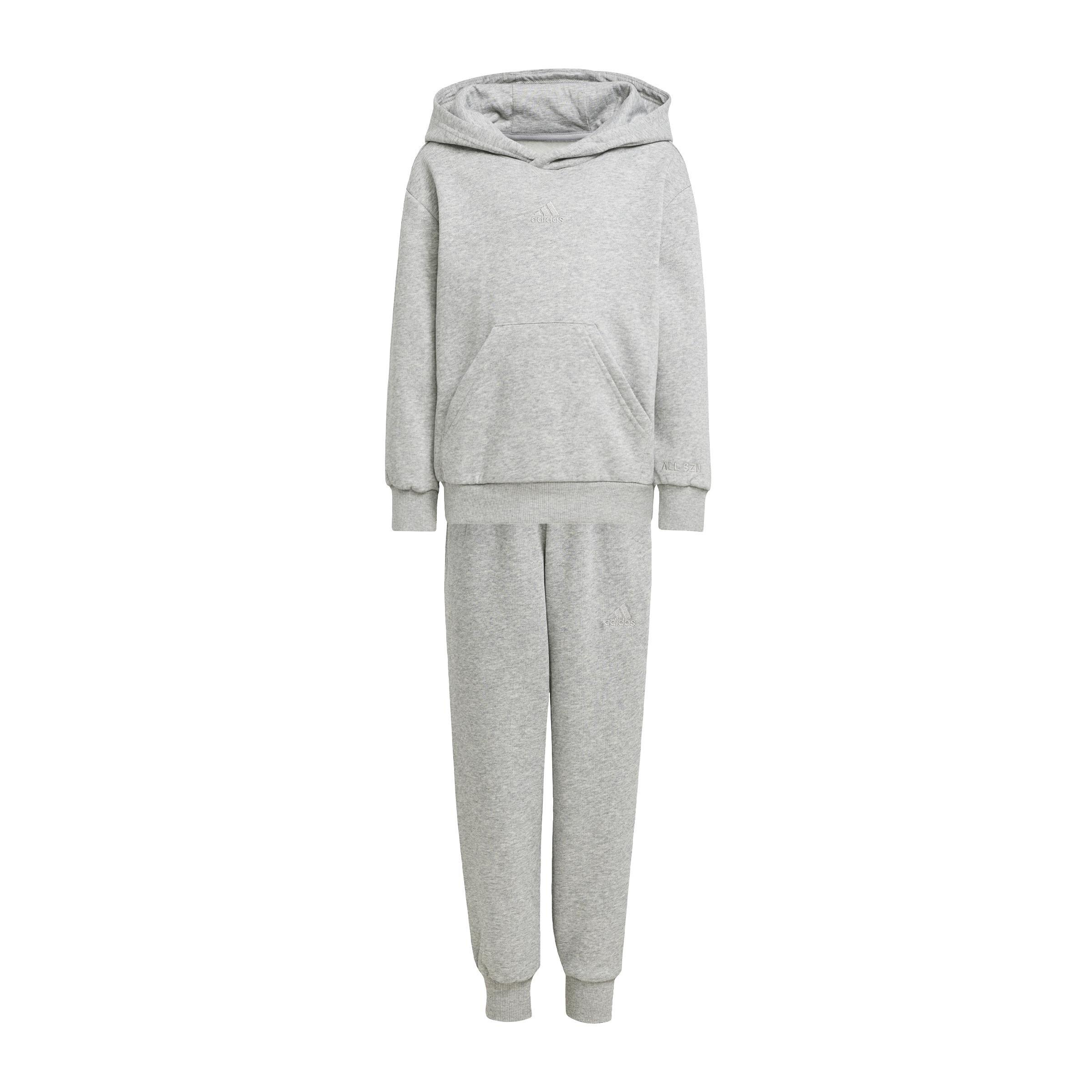 Kids Hooded Fleece Track Suit, Grey, , large image number 0