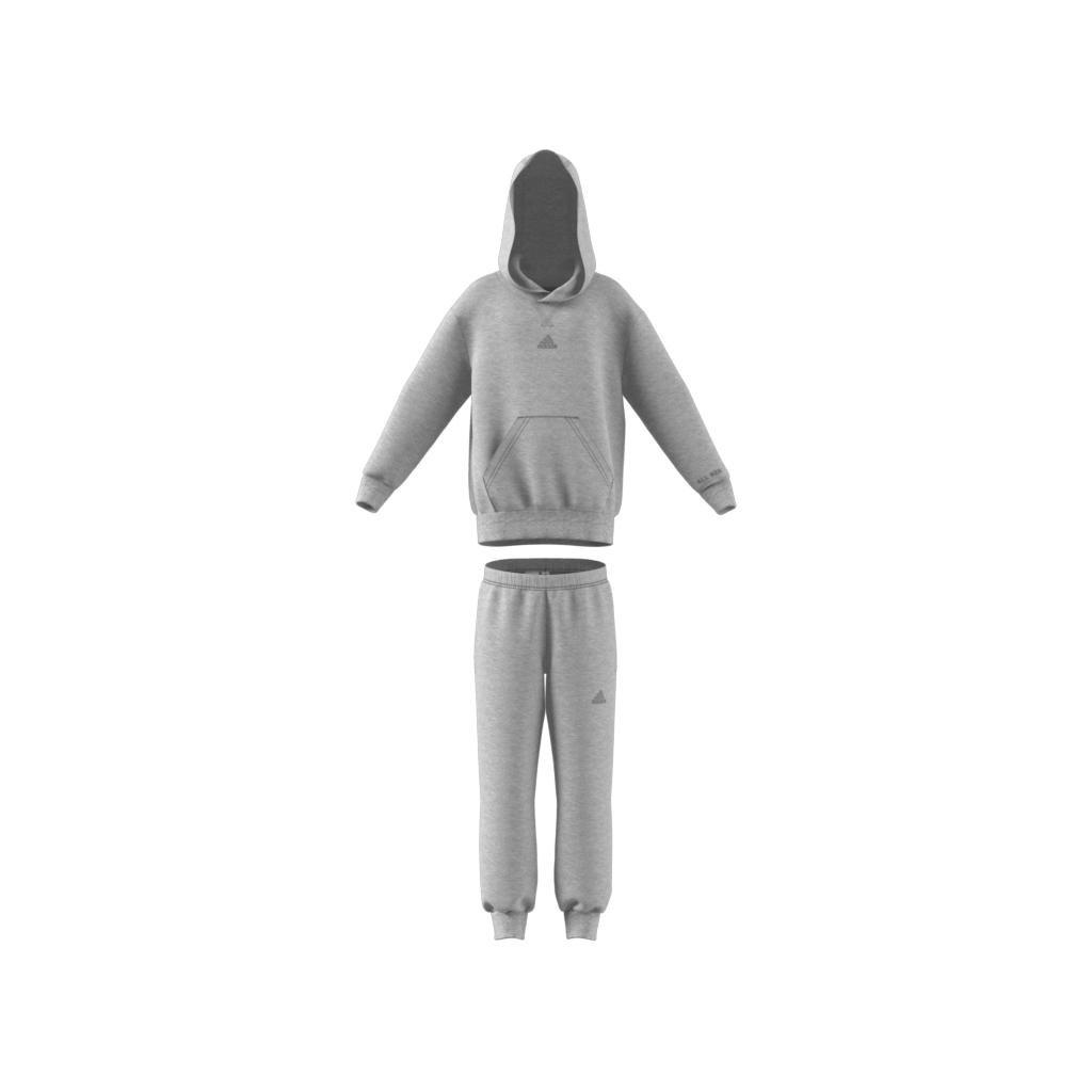 Kids Hooded Fleece Track Suit, Grey, , large image number 6