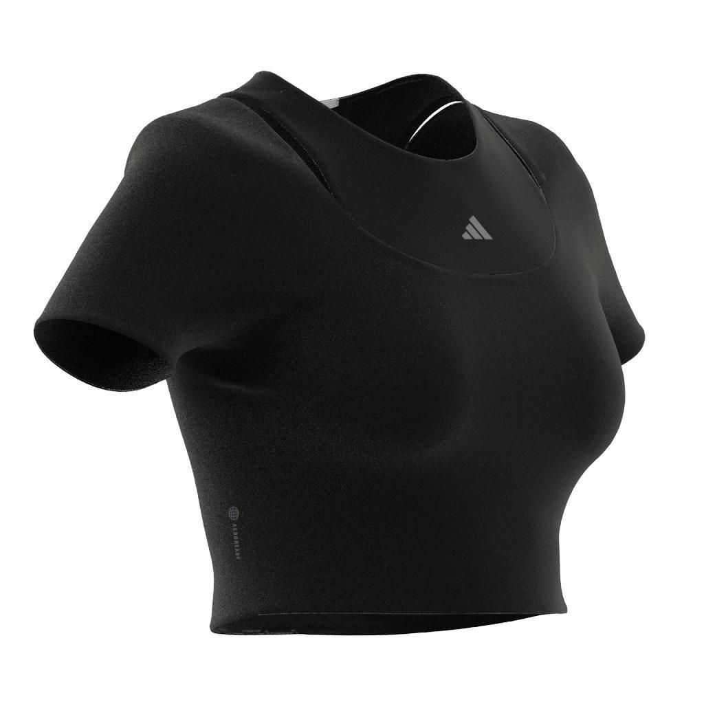 Hiit Aeroready Crop Training T-Shirt, Black, , large image number 9