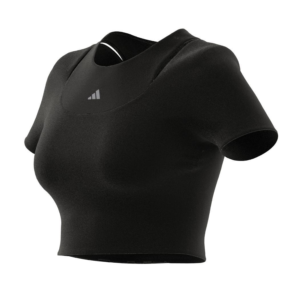 Hiit Aeroready Crop Training T-Shirt, Black, , large image number 10