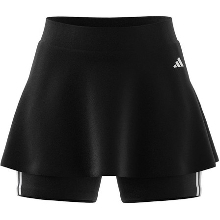 Women Aeroready Train Essentials 3-Stripes Performance Skirt, Black, A901_ONE, large image number 6