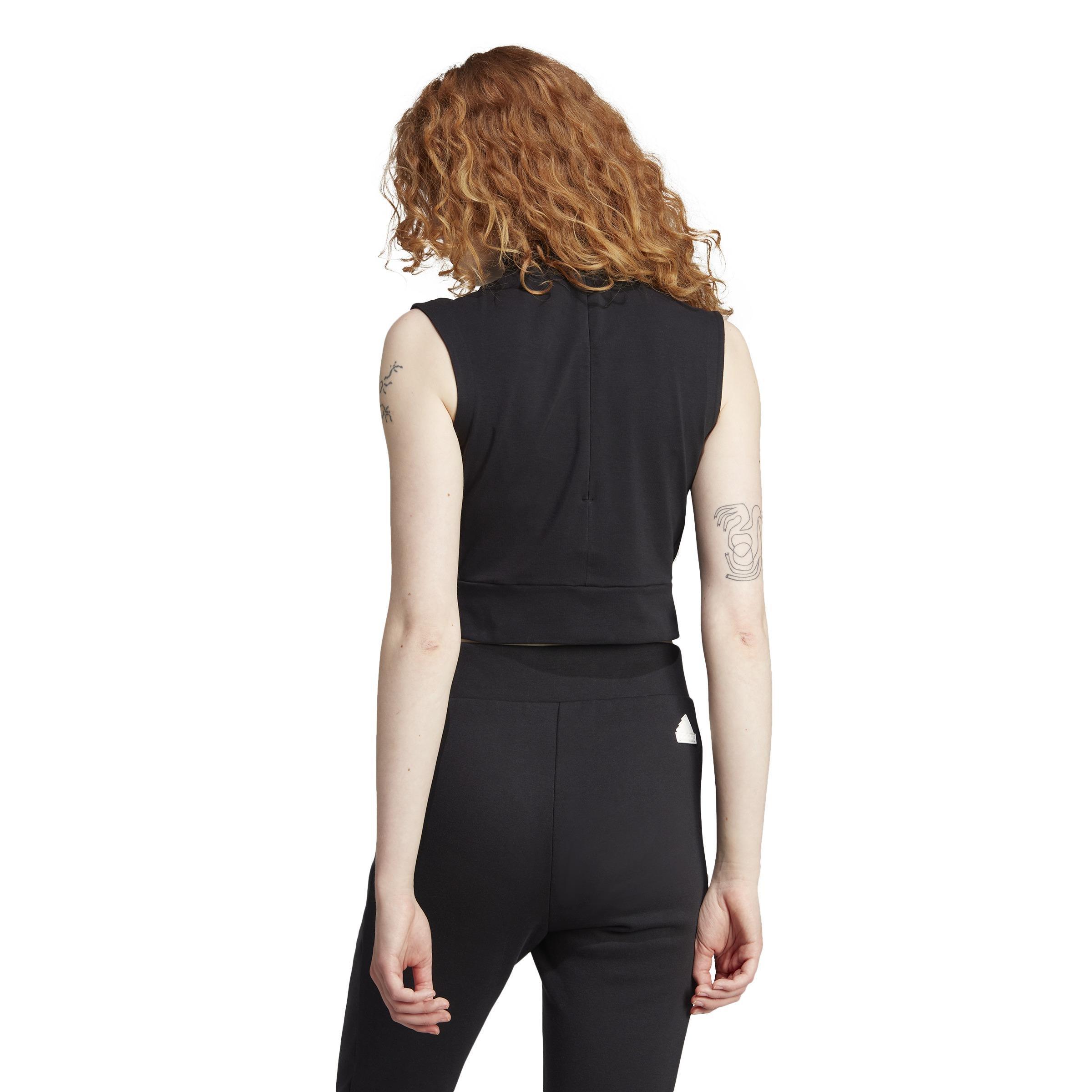 Mission Victory Sleeveless Cropped Top, Multicolour, A901_ONE, large image number 3