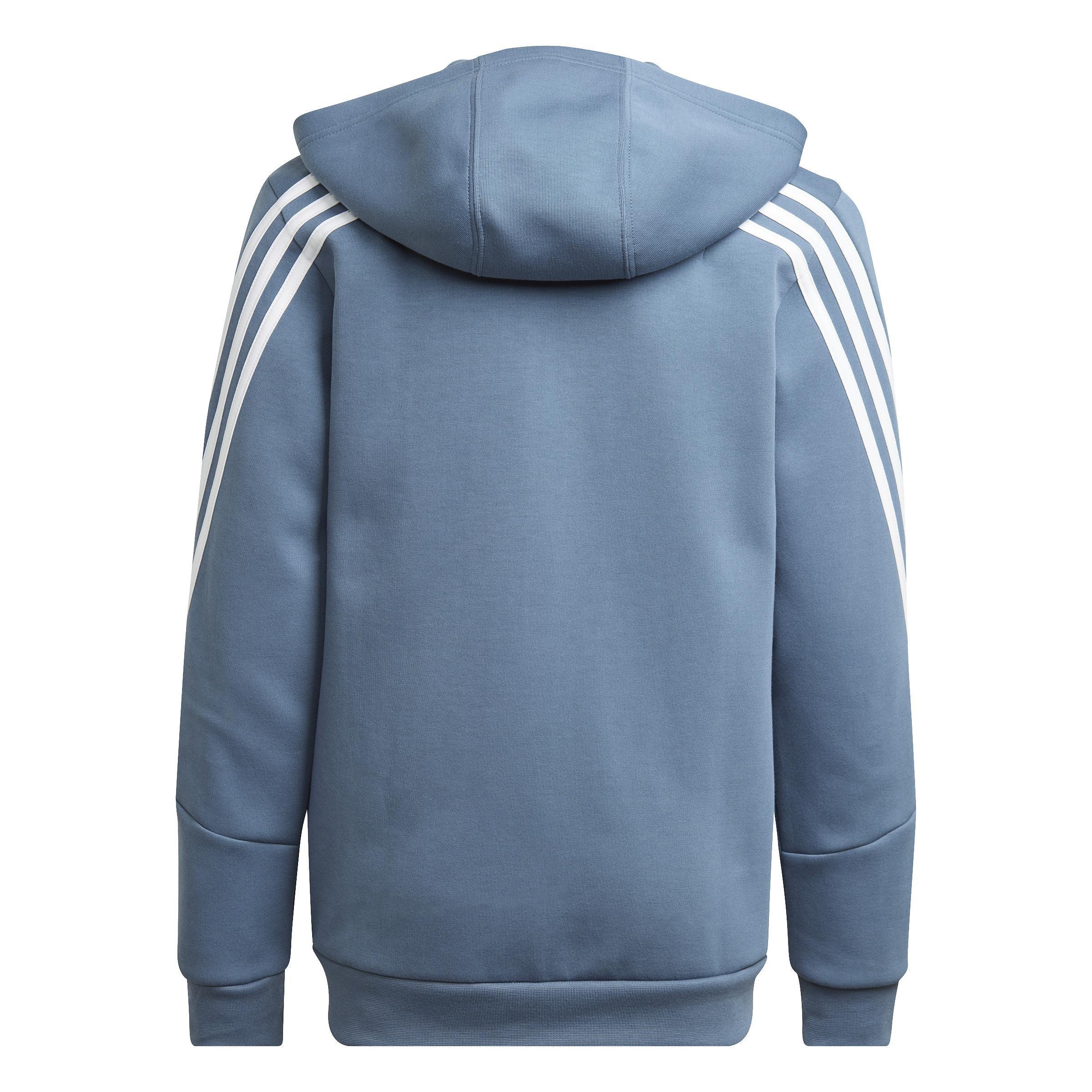 Kids Future Icons 3-Stripes Full-Zip Hoodie, Blue, , large image number 2