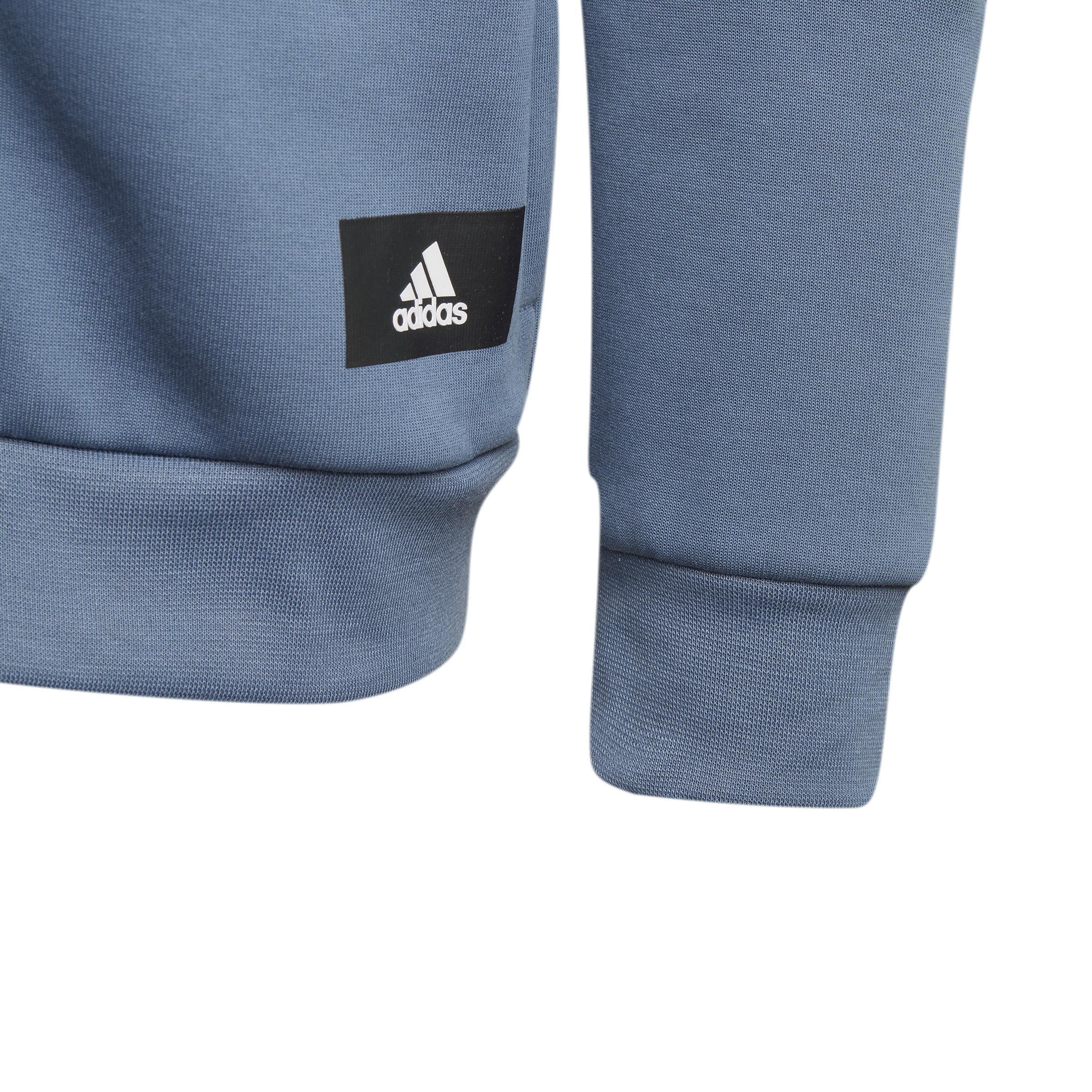 Kids Future Icons 3-Stripes Full-Zip Hoodie, Blue, , large image number 3