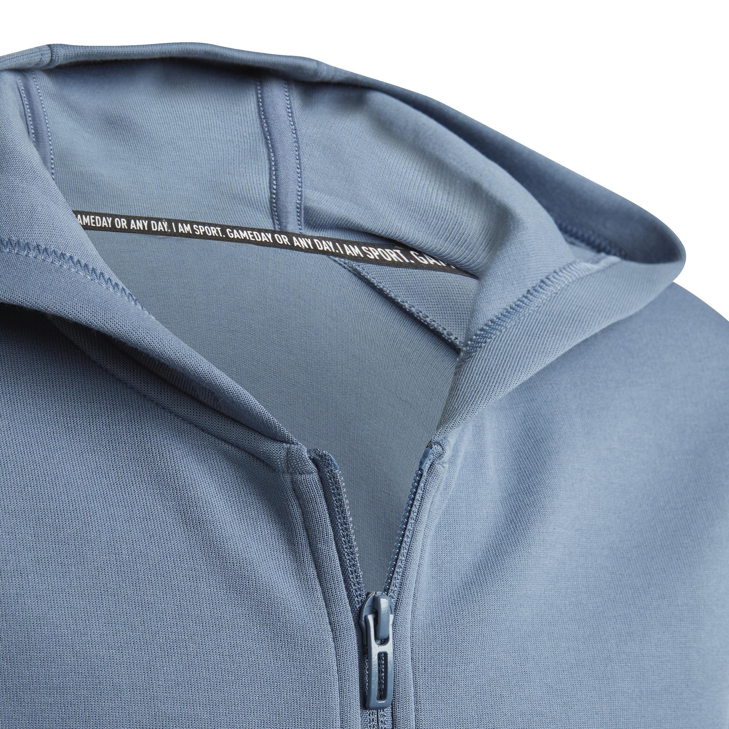 Kids Future Icons 3-Stripes Full-Zip Hoodie, Blue, , large image number 5
