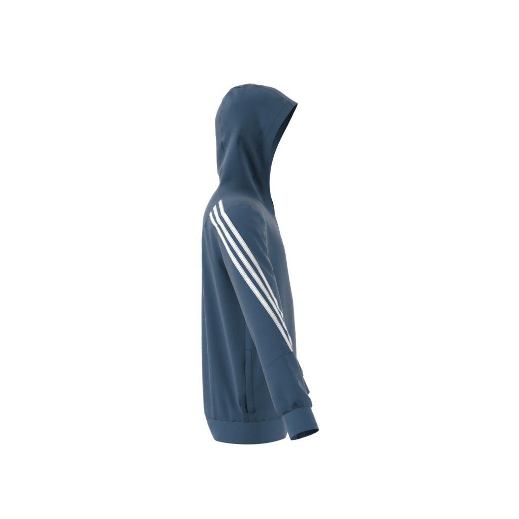 Kids Future Icons 3-Stripes Full-Zip Hoodie, Blue, , large image number 6