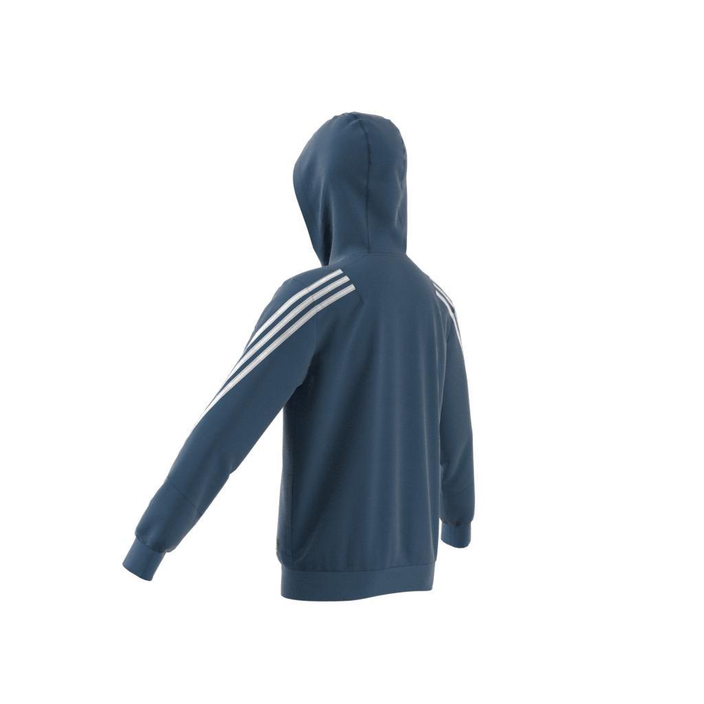 Kids Future Icons 3-Stripes Full-Zip Hoodie, Blue, , large image number 7
