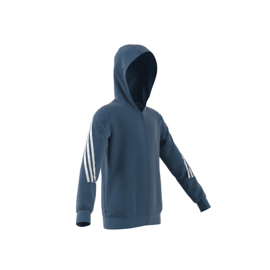 Kids Future Icons 3-Stripes Full-Zip Hoodie, Blue, , large image number 10