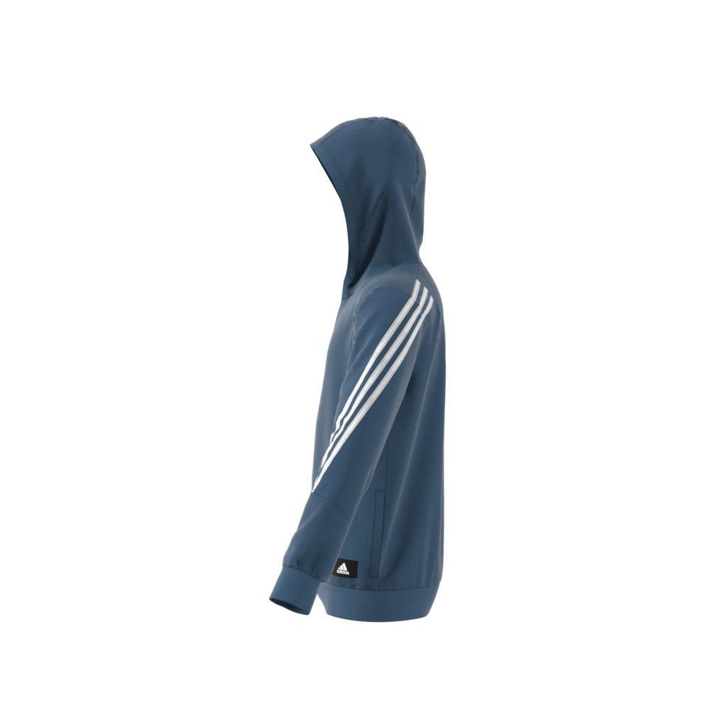 Kids Future Icons 3-Stripes Full-Zip Hoodie, Blue, , large image number 13