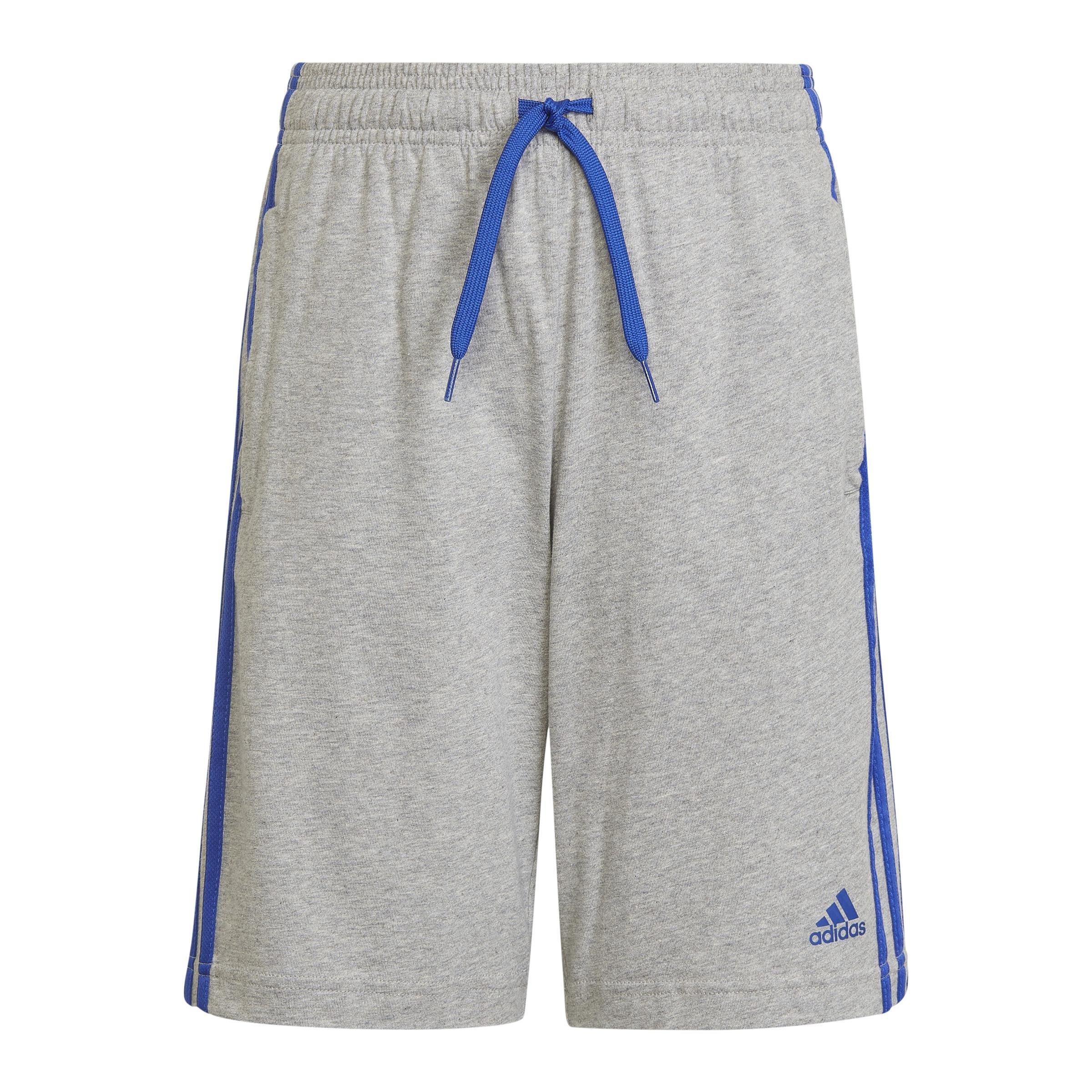 Kids Essentials 3-Stripes Shorts, Grey, , large image number 0