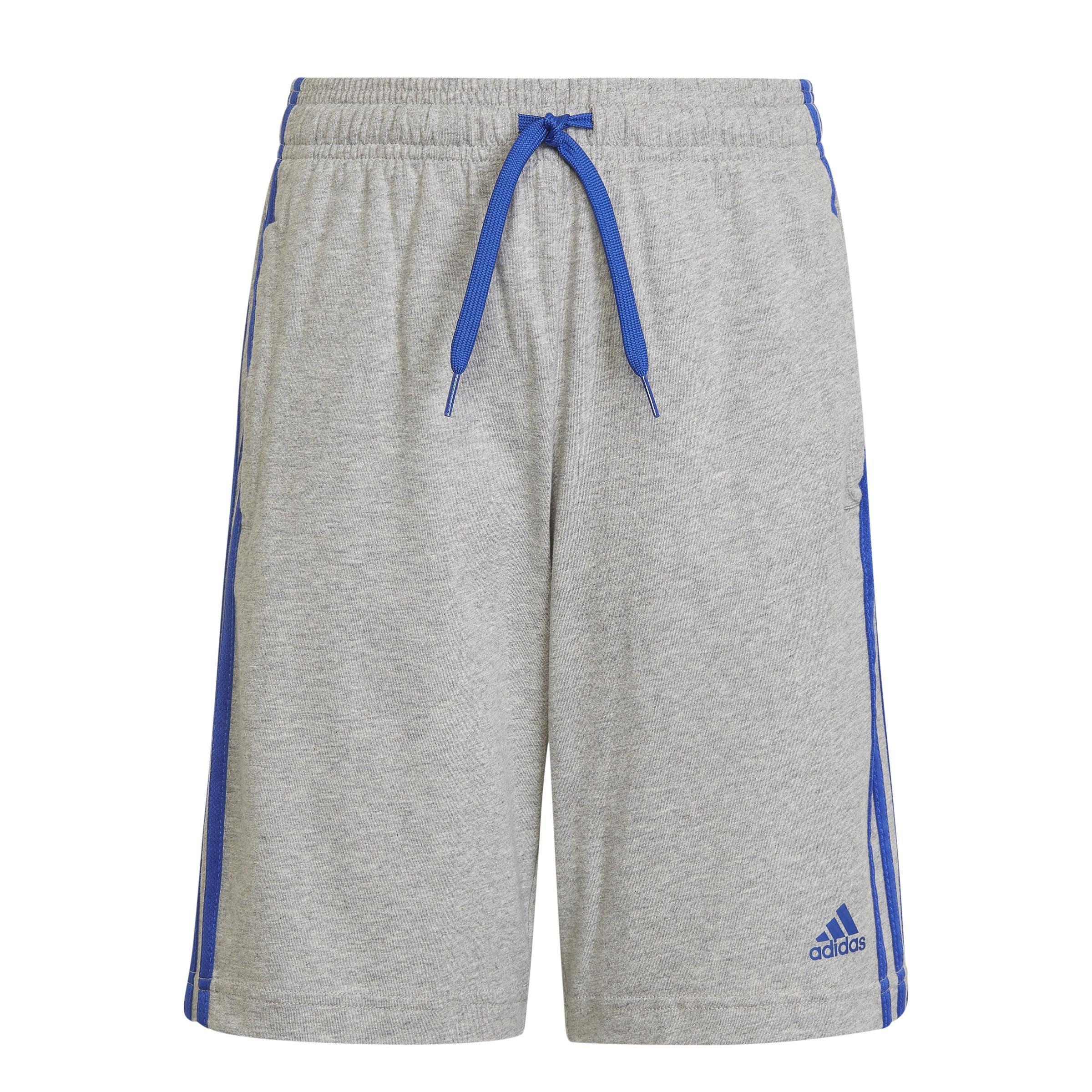 Kids Essentials 3-Stripes Shorts, Grey, , large image number 1