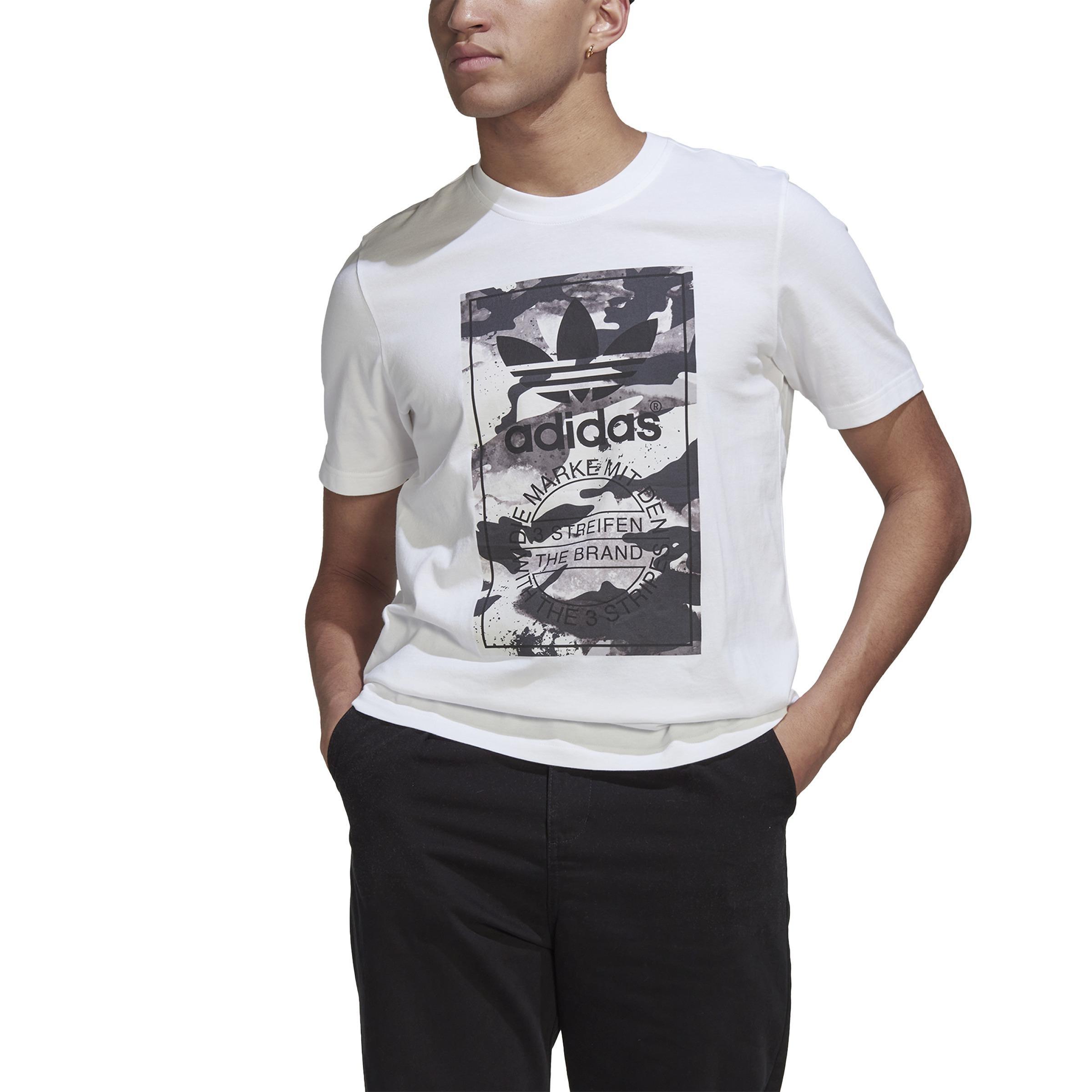 Graphic Camo T-shirt, White, A901_ONE, large image number 2