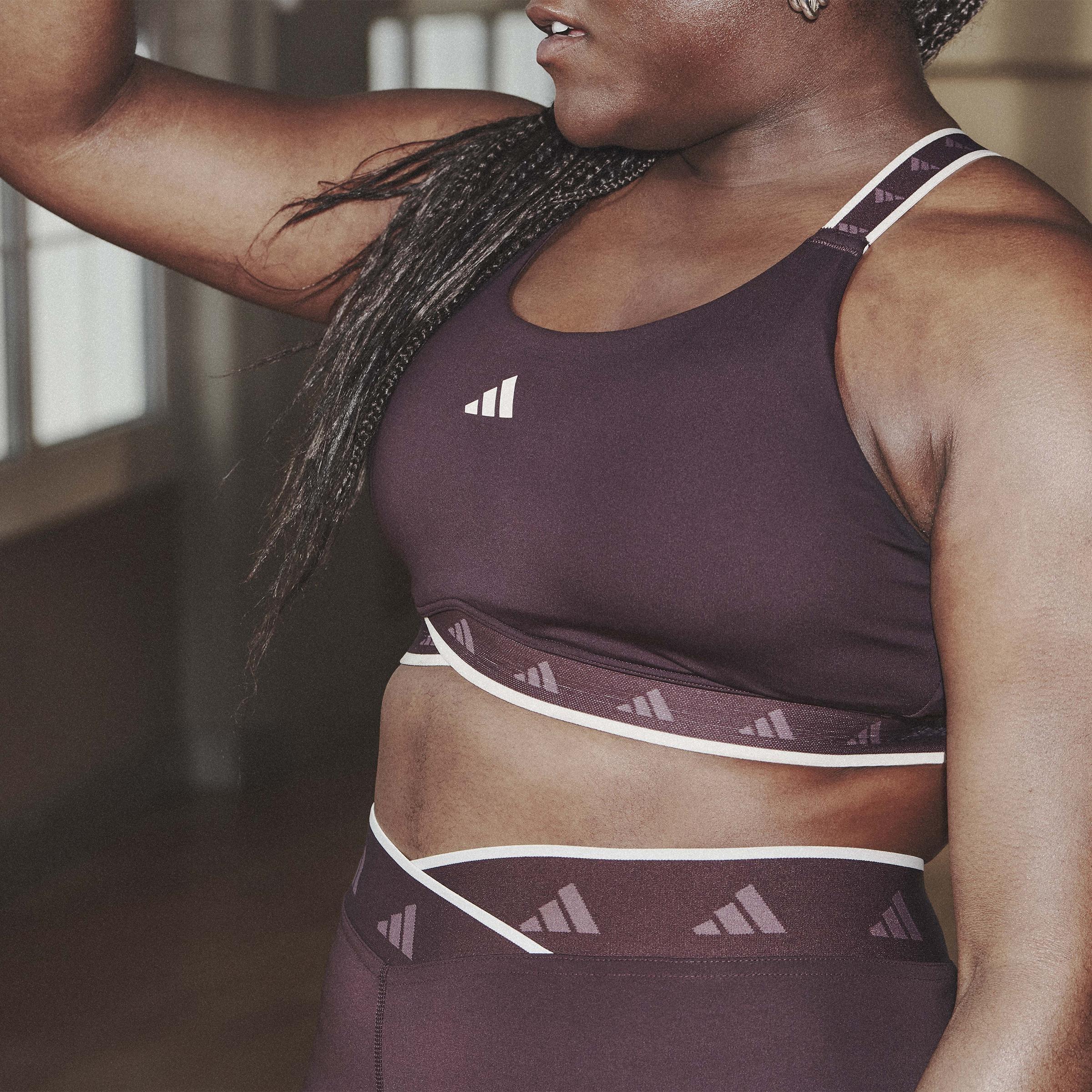 Powerimpact Training Medium-Support Techfit Bra, Red, A901_ONE, large image number 11