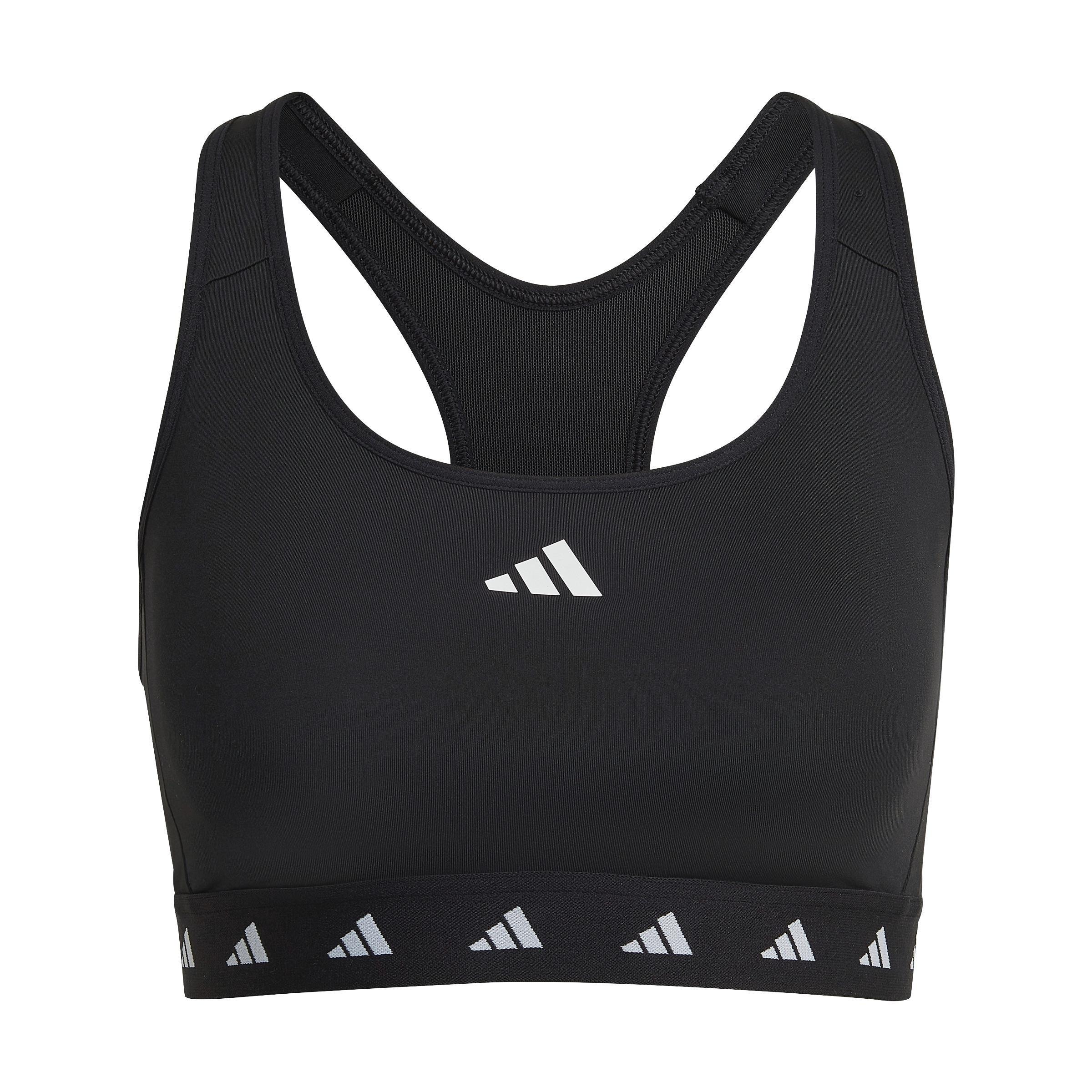 Powerreact Training Medium-Support Techfit Bra, Black, , large image number 0
