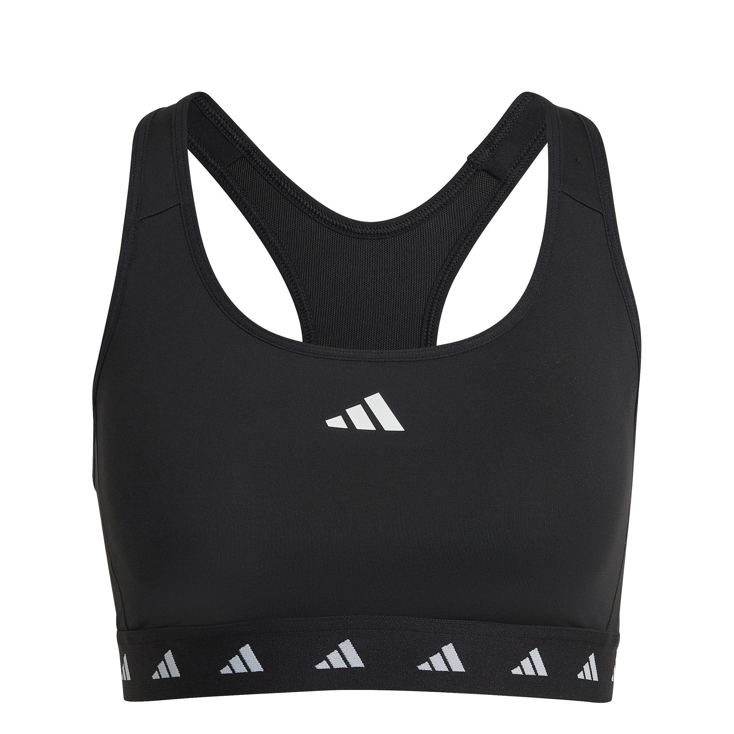 Powerreact Training Medium-Support Techfit Bra, Black, , large image number 1