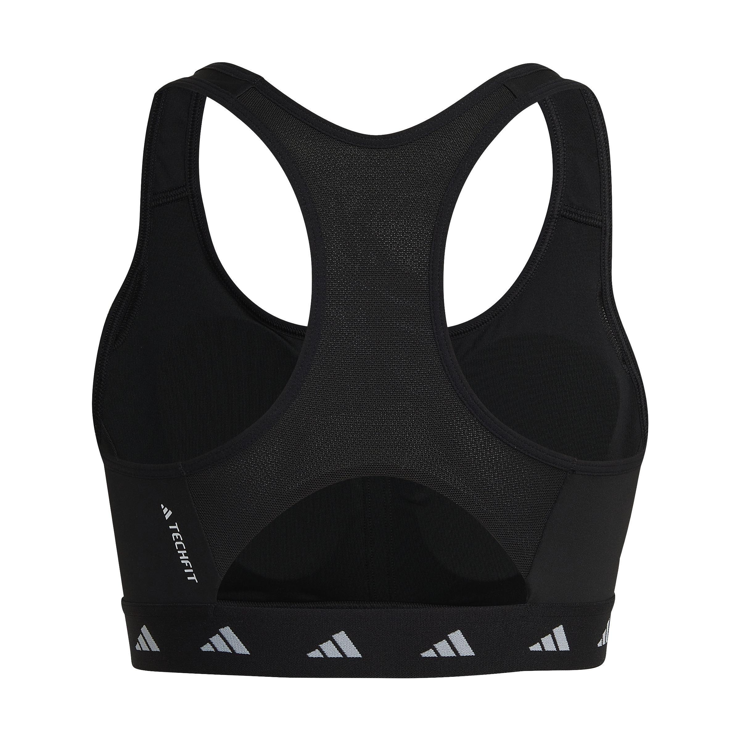 Powerreact Training Medium-Support Techfit Bra, Black, , large image number 3