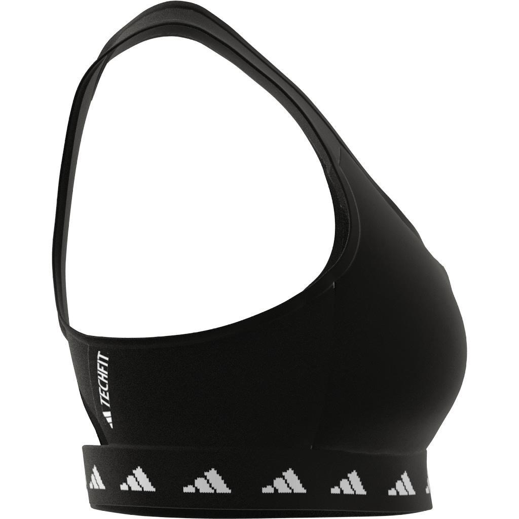 Powerreact Training Medium-Support Techfit Bra, Black, , large image number 4
