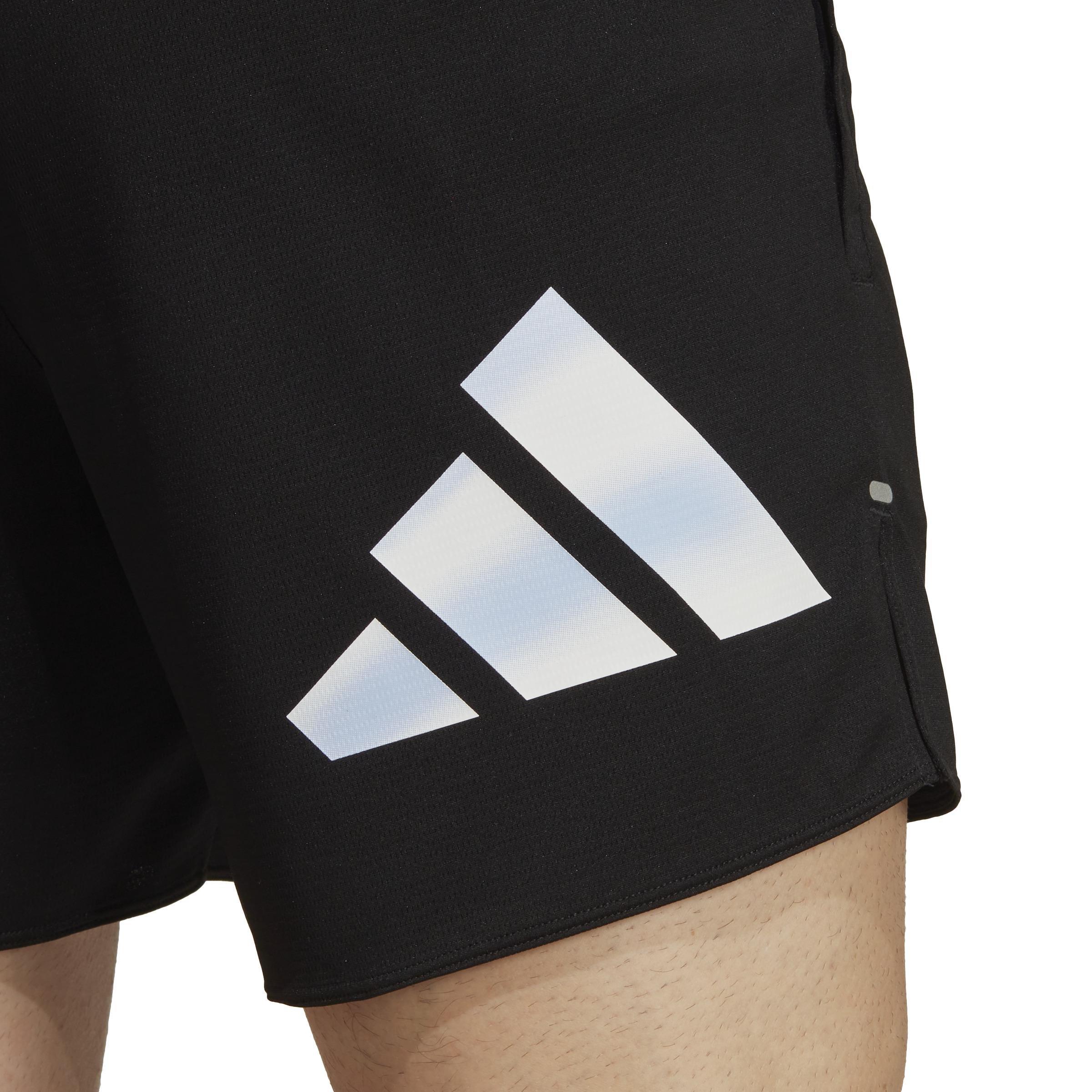 Run Icons 3 Bar Logo Shorts, Black, A901_ONE, large image number 6